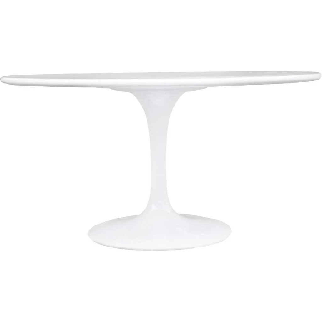 Forum 60" Fiberglass Dining Table White - Image 4