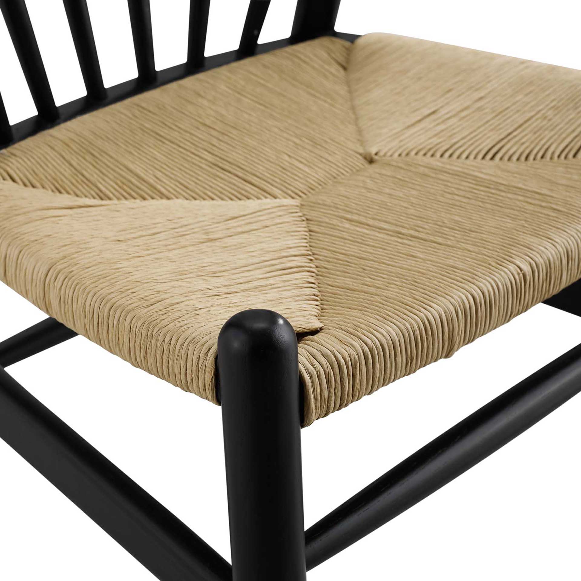 Foster Spindle Wood Side Chair Black - Image 4