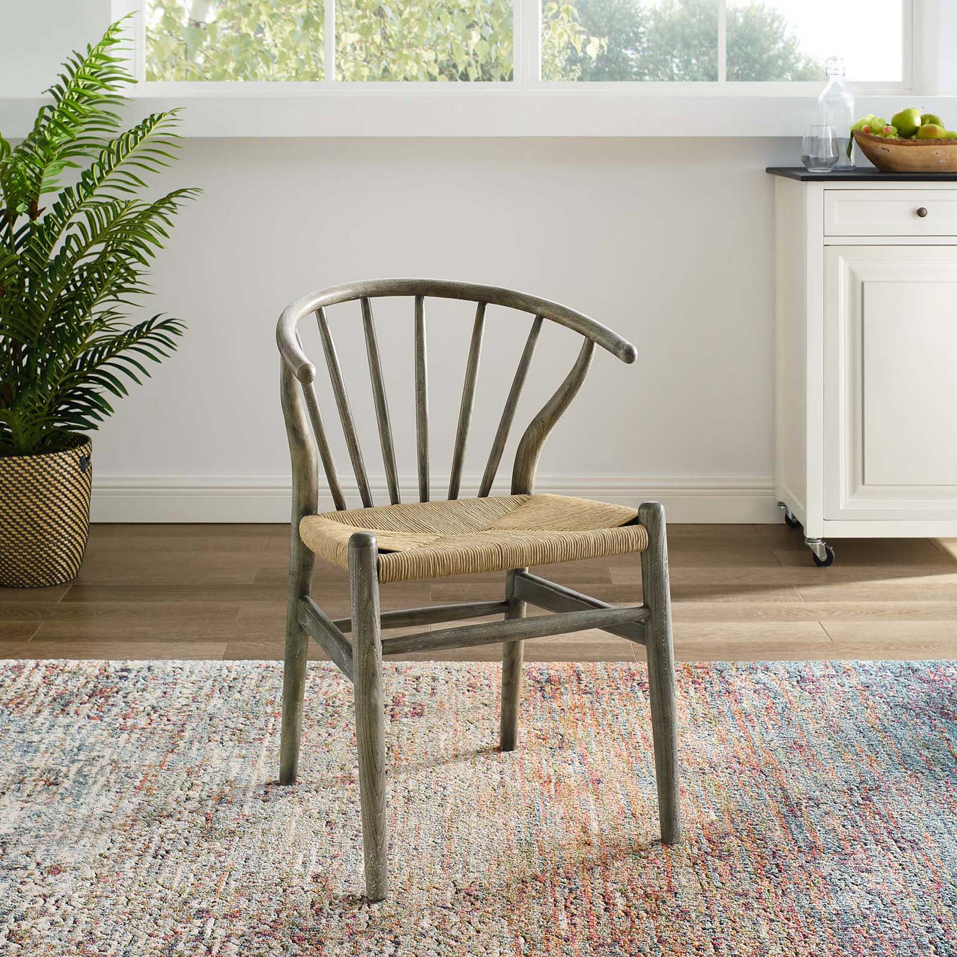 Foster Spindle Wood Side Chair Gray - Image 5