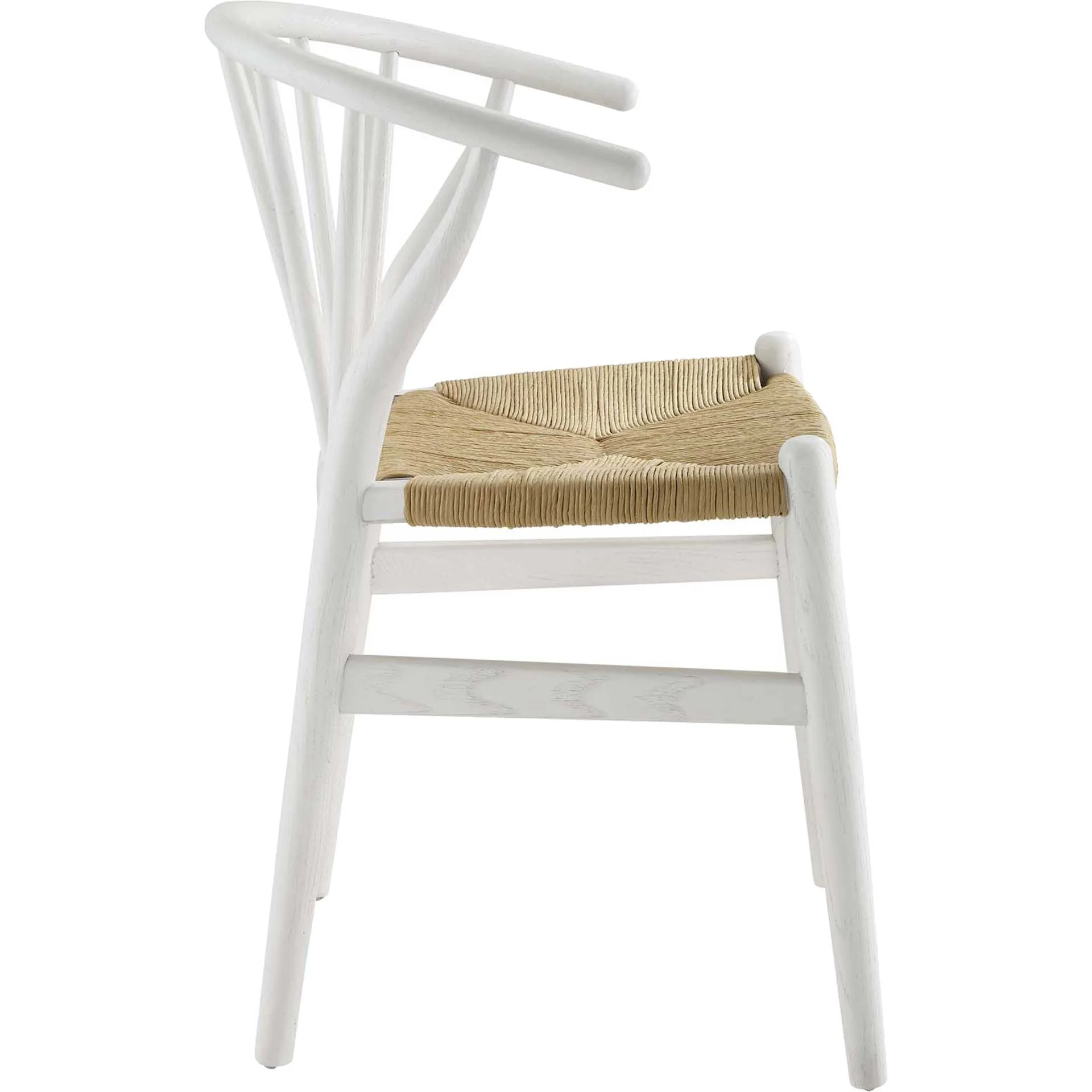 Foster Spindle Wood Side Chair White - Image 2
