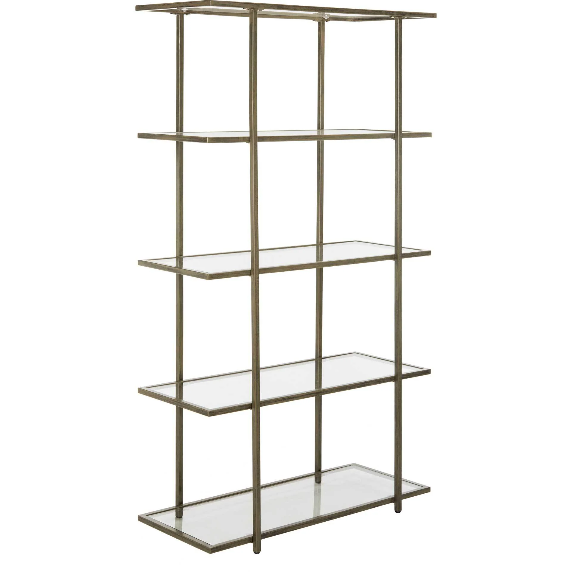 Franco 5 Tier Etagere French Silver/Clear - Image 2