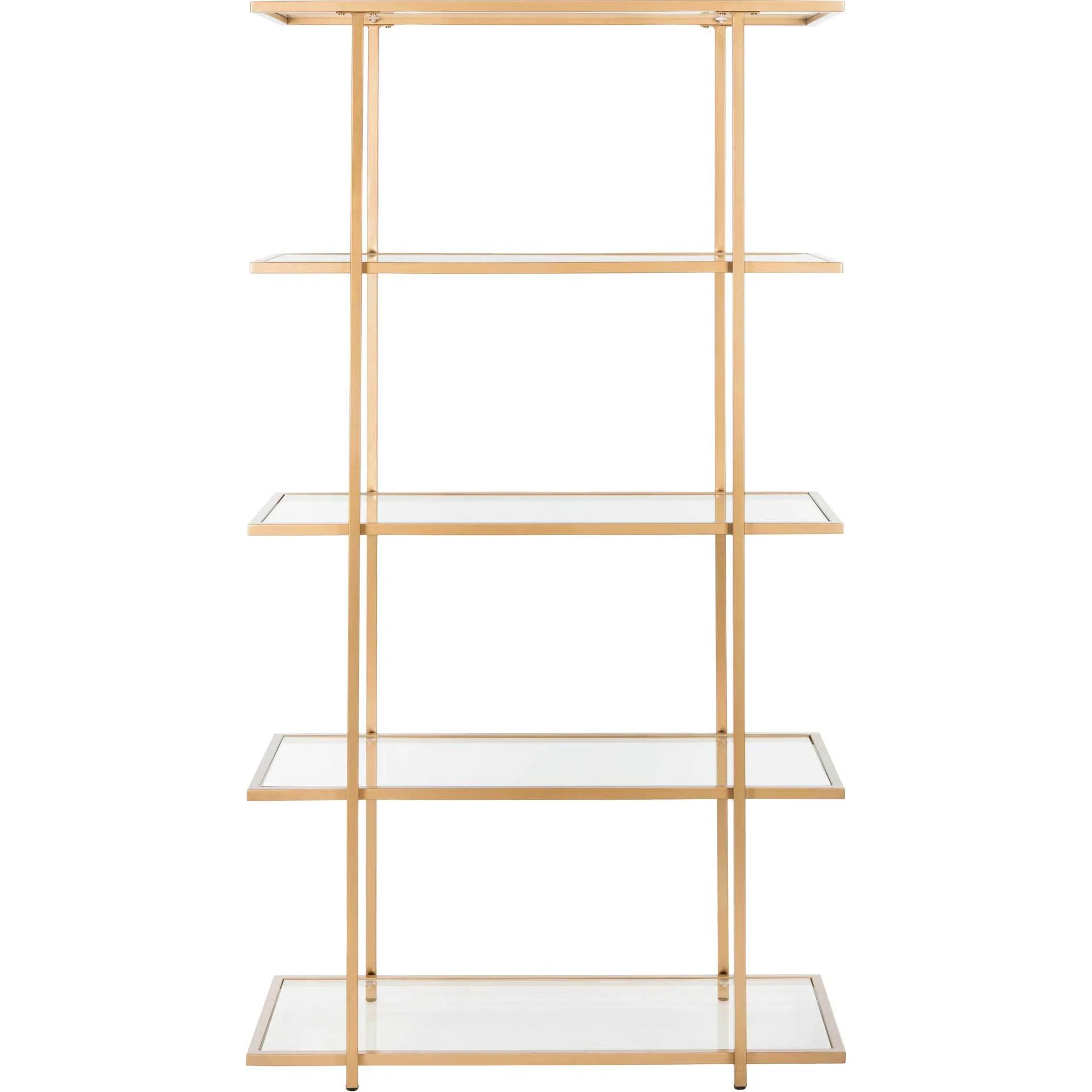 Franco 5 Tier Etagere Gold/Clear - Image 2