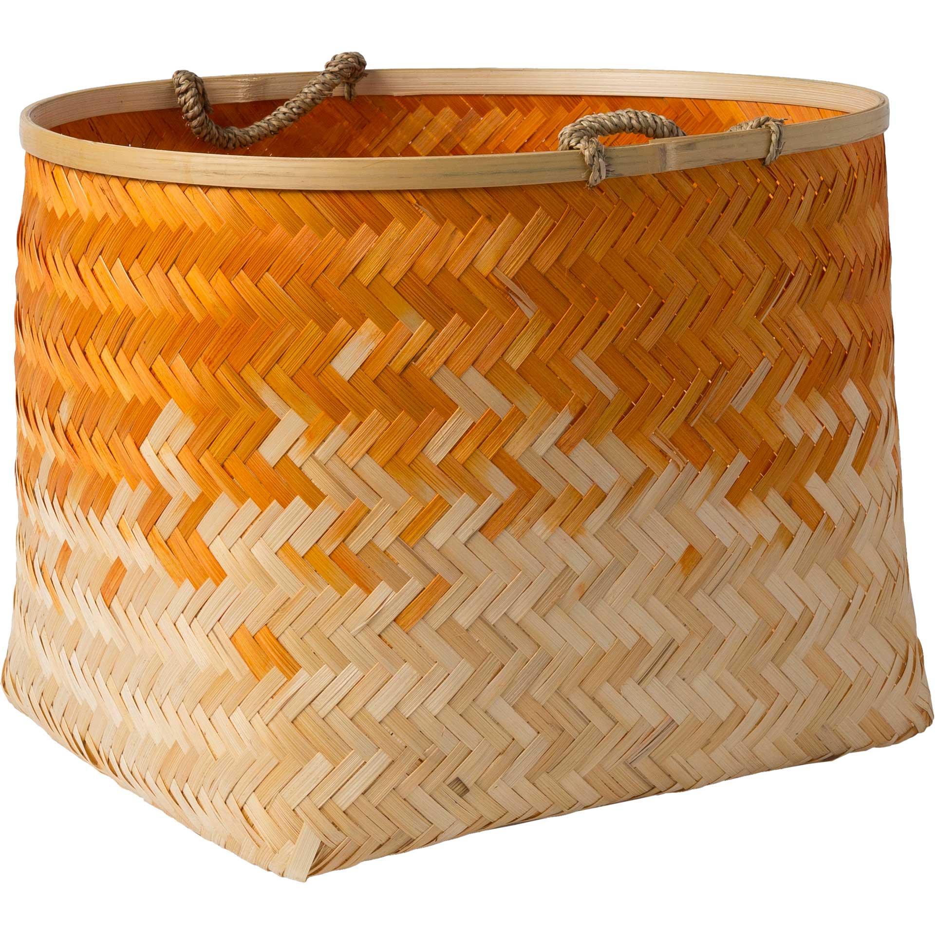 Frank Basket Bright Orange/Cream - Image 4