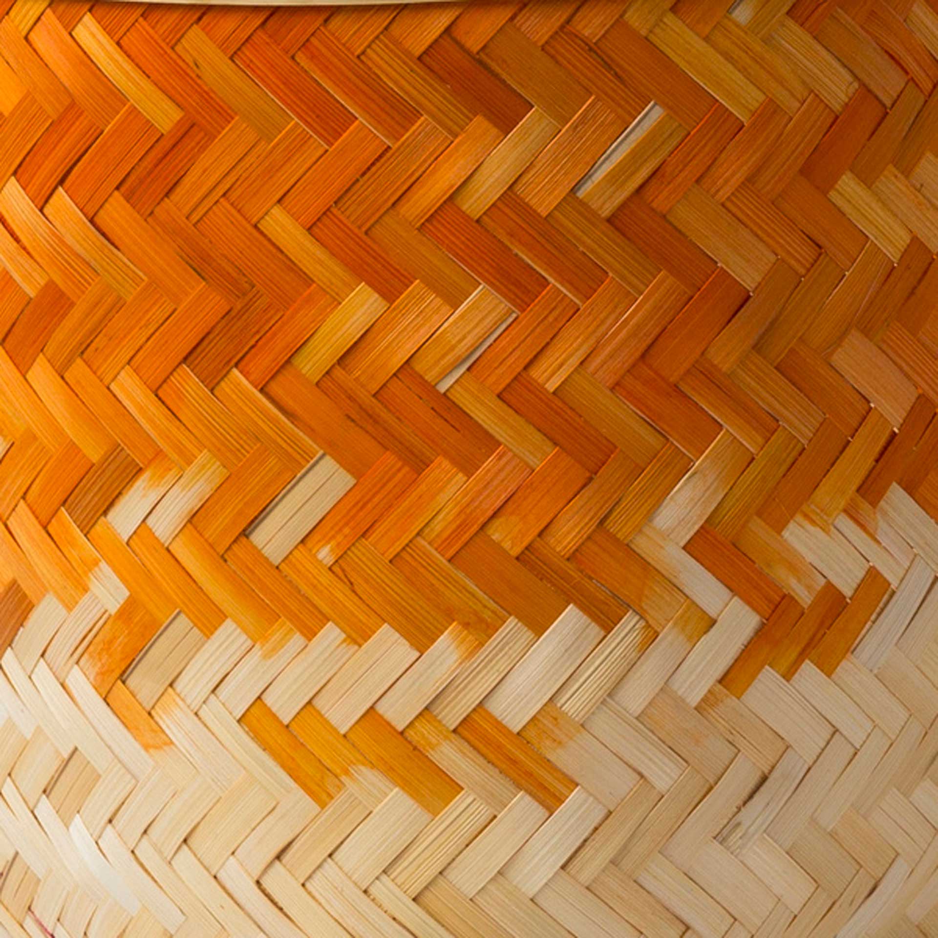 Frank Basket Bright Orange/Cream - Image 5
