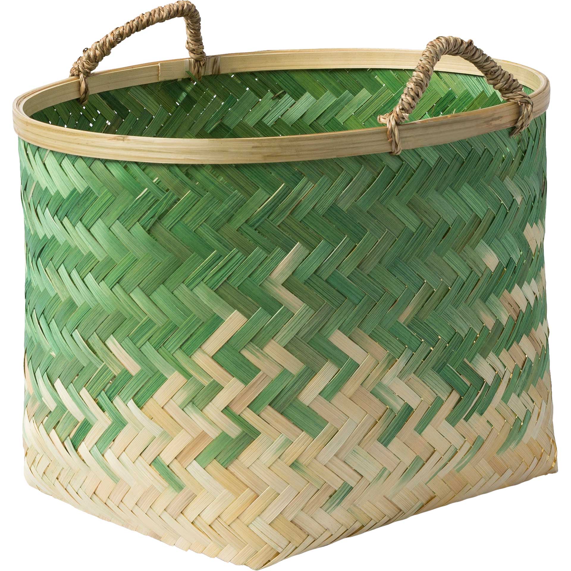 Frank Basket Grass Green/Cream - Image 2