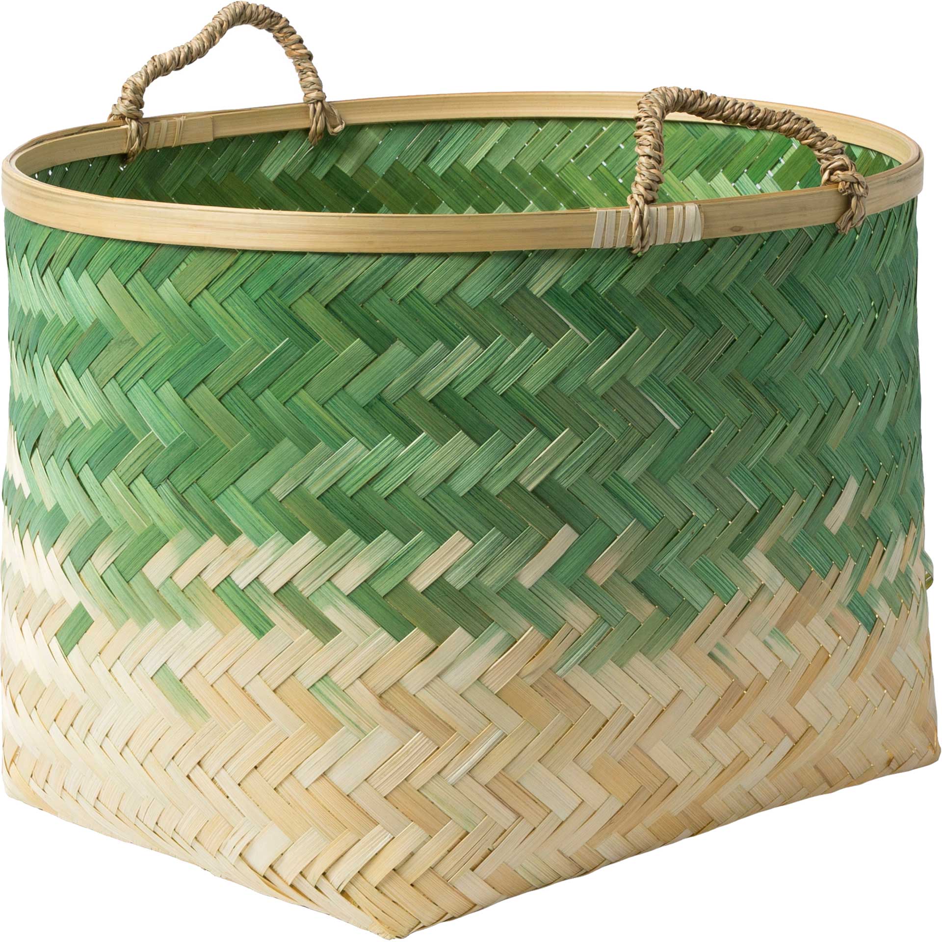 Frank Basket Grass Green/Cream - Image 3