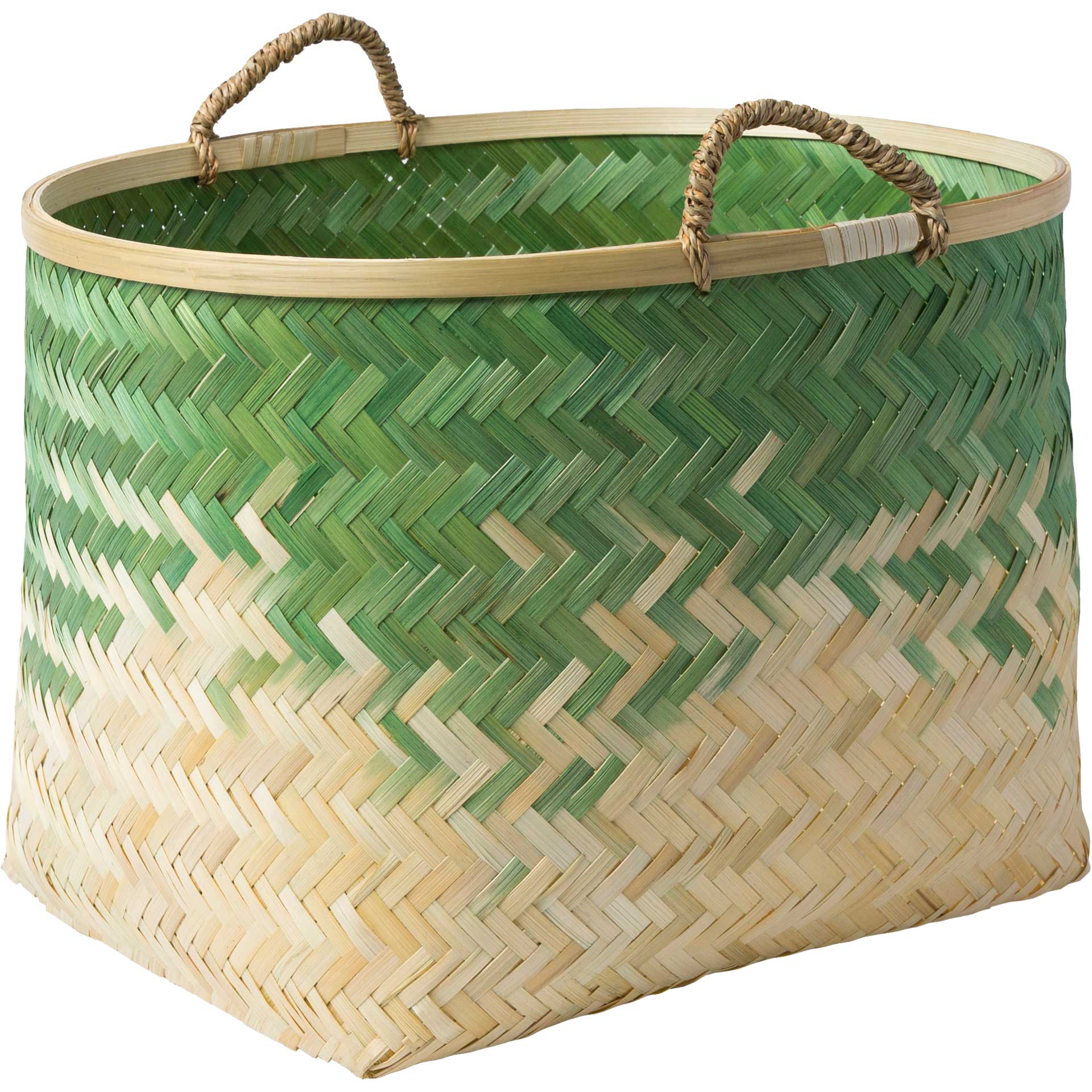 Frank Basket Grass Green/Cream - Image 4