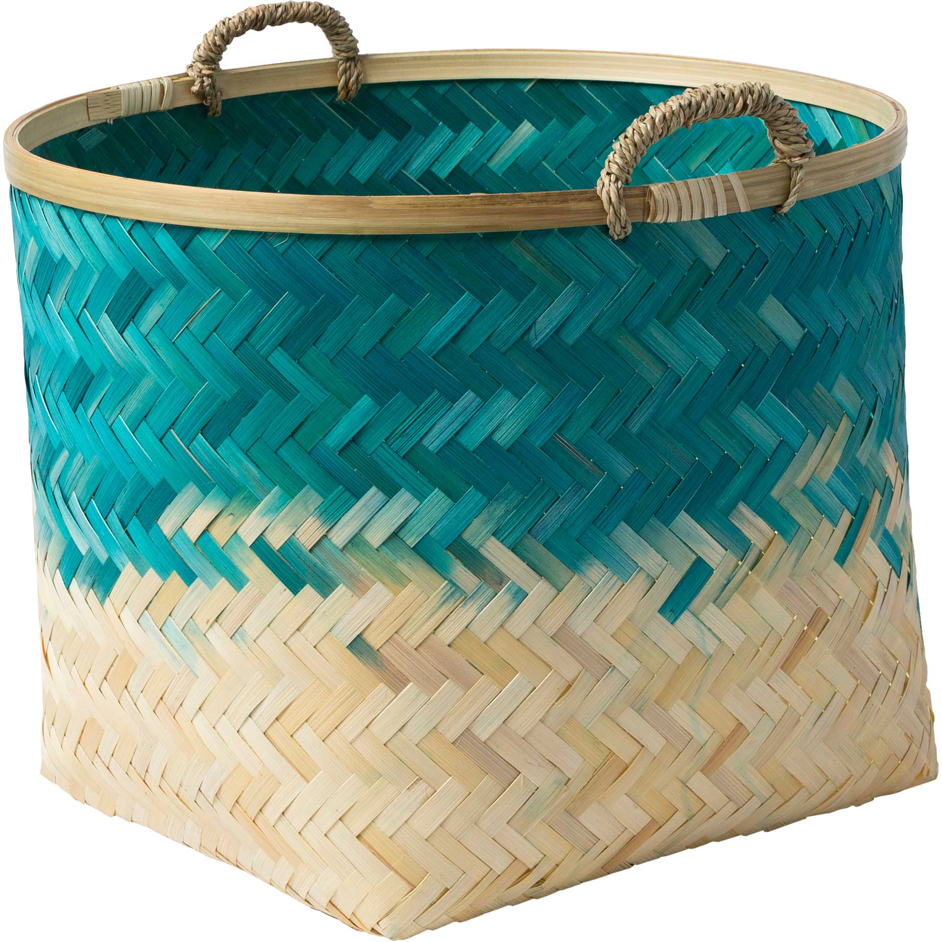 Frank Basket Teal/Cream - Image 3