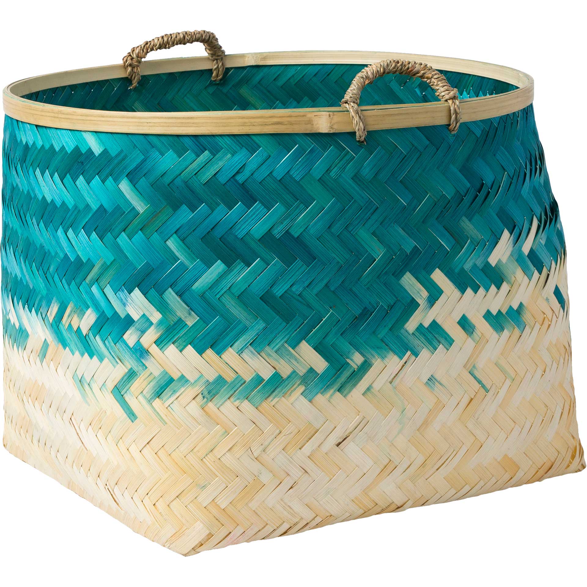 Frank Basket Teal/Cream - Image 4