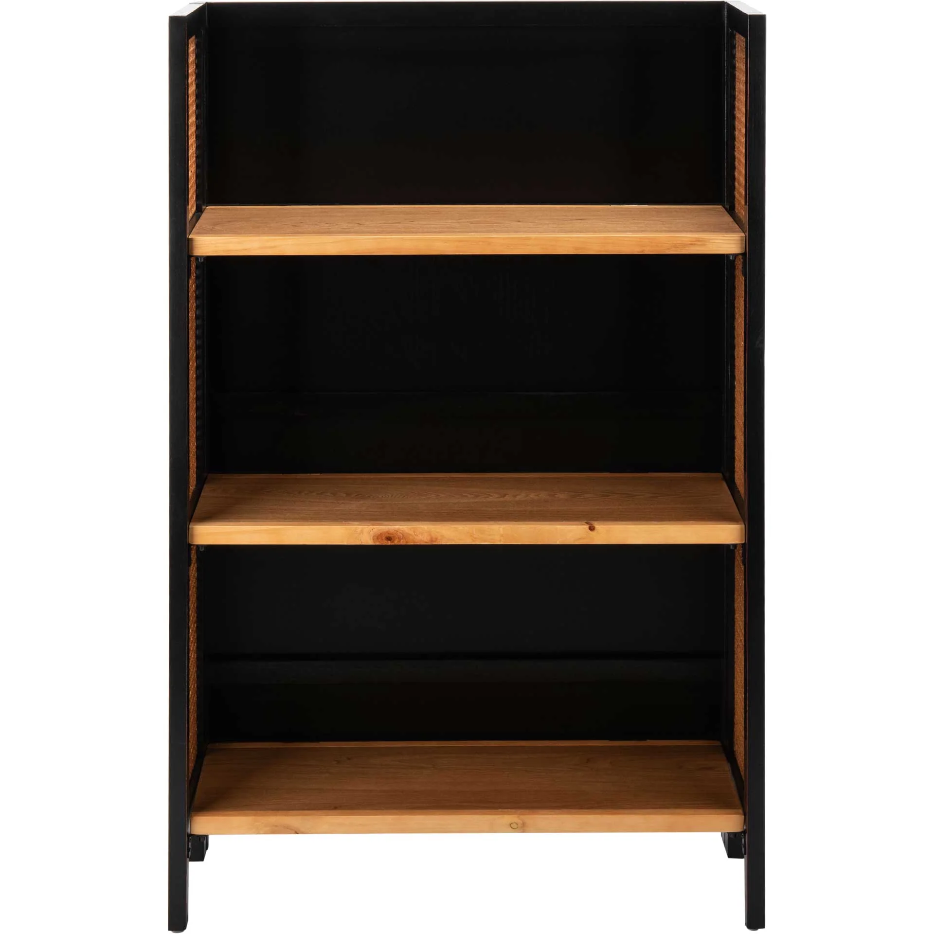 Franklin 3 Shelf Open Top Etagere Black/Light Natural - Image 2