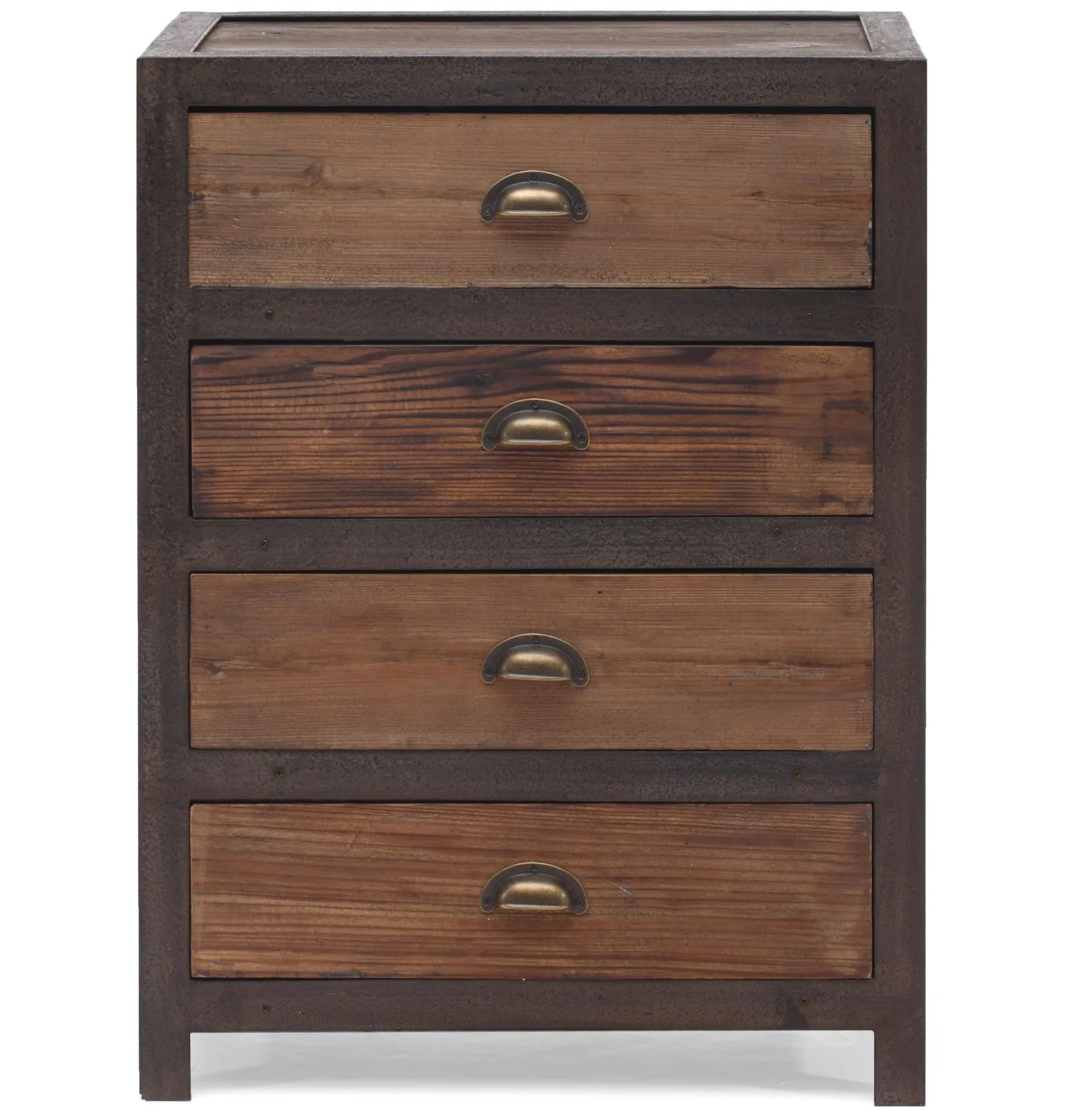 Franklin 4 Drawer Cabinet Distressed Natural - Image 3