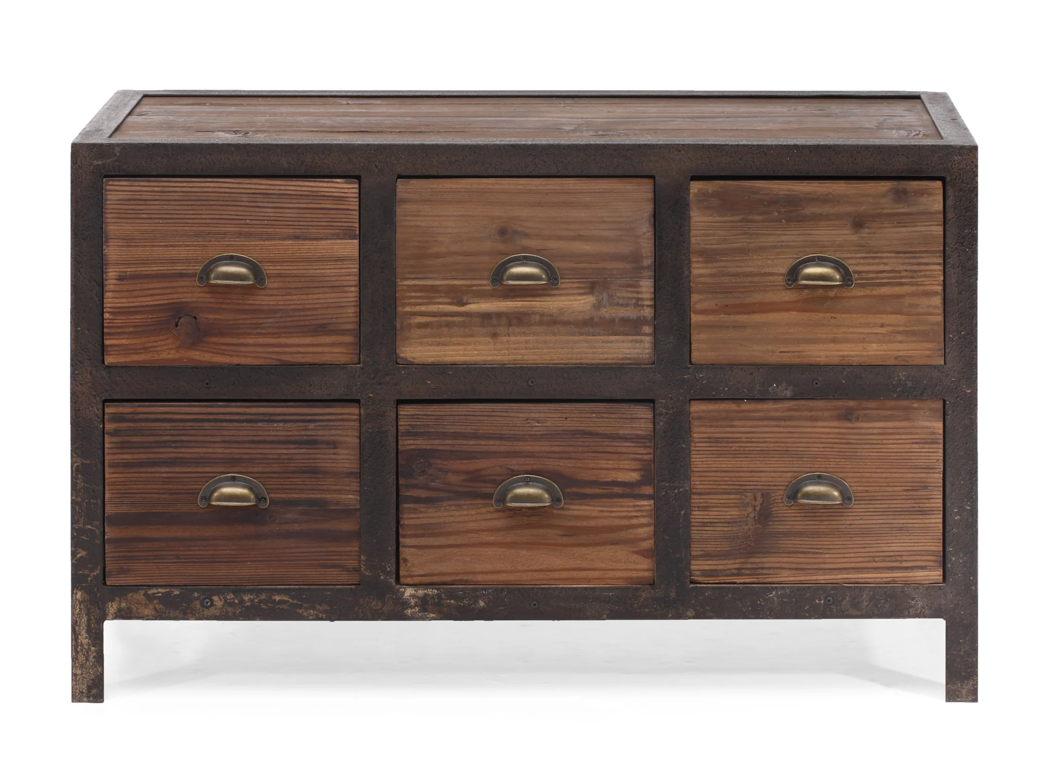 Franklin 6 Drawer Sideboard Distressed Natural - Image 3