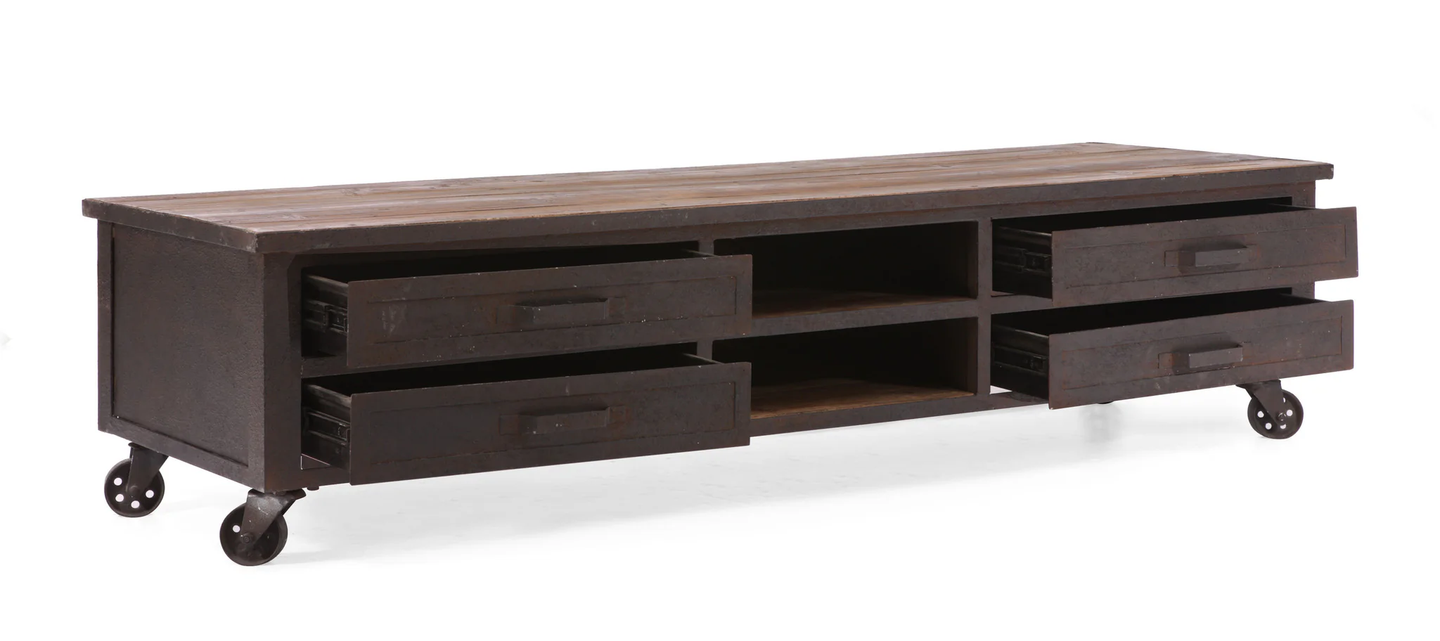 Franklin Entertainment Stand Distressed Natural - Image 3