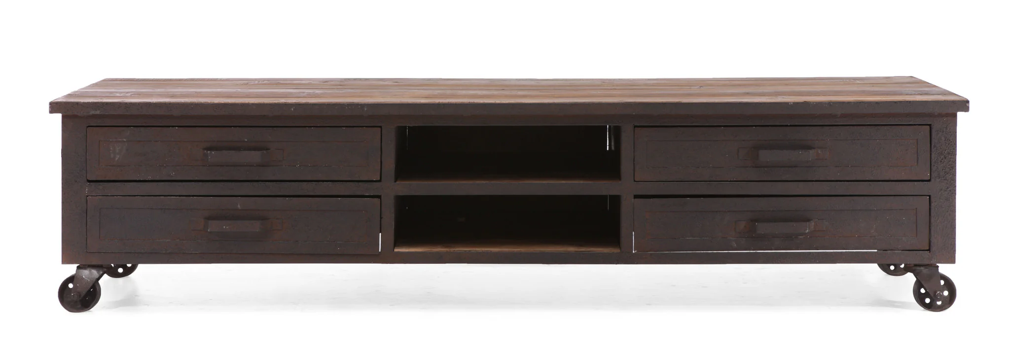 Franklin Entertainment Stand Distressed Natural - Image 4