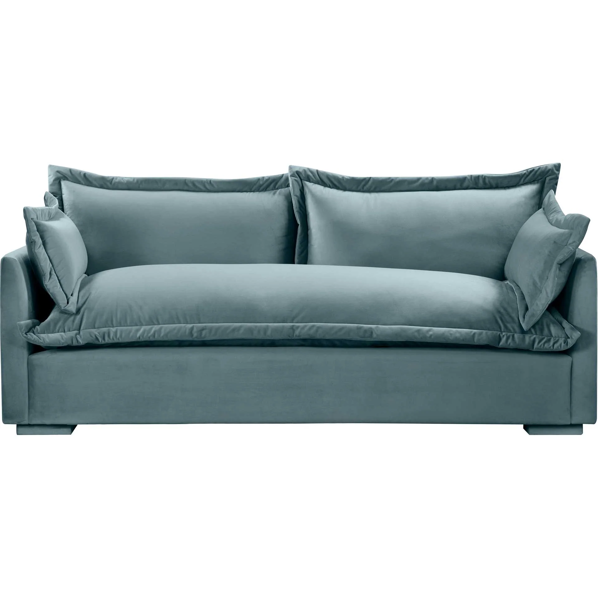 Franklin Velvet Sofa Bluestone - Image 2