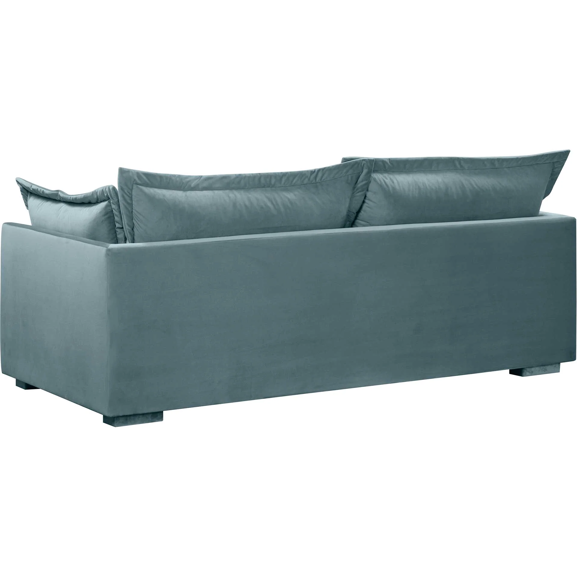 Franklin Velvet Sofa Bluestone - Image 3