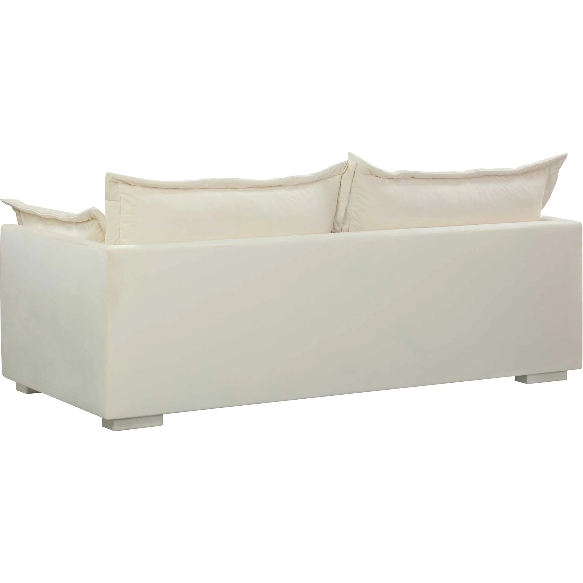 Franklin Velvet Sofa Cream - Image 3