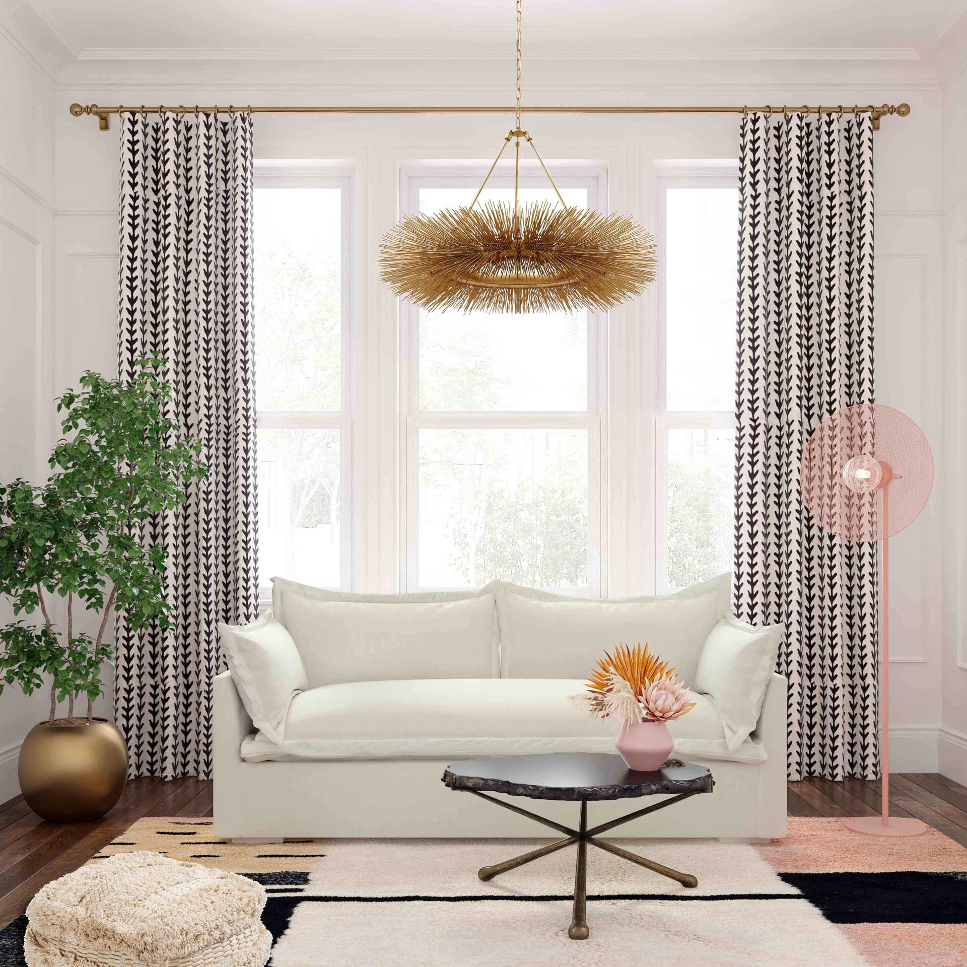 Franklin Velvet Sofa Cream - Image 8