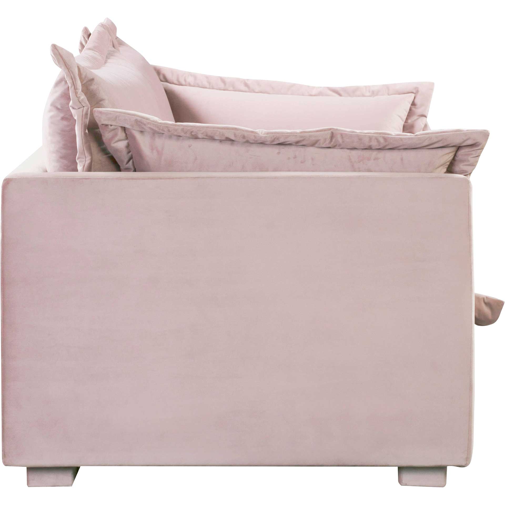 Franklin Velvet Sofa Mauve - Image 4