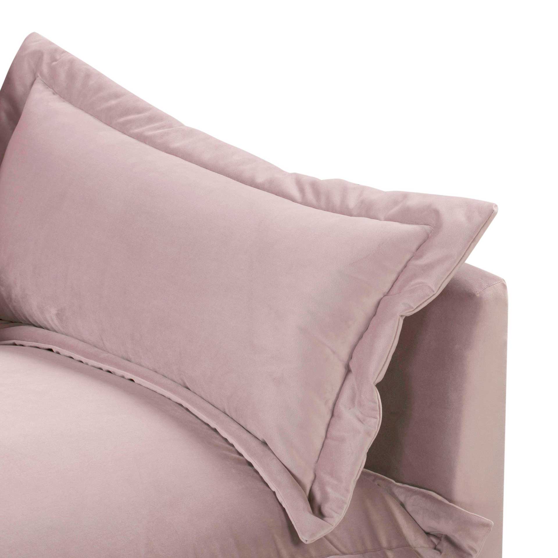 Franklin Velvet Sofa Mauve - Image 5