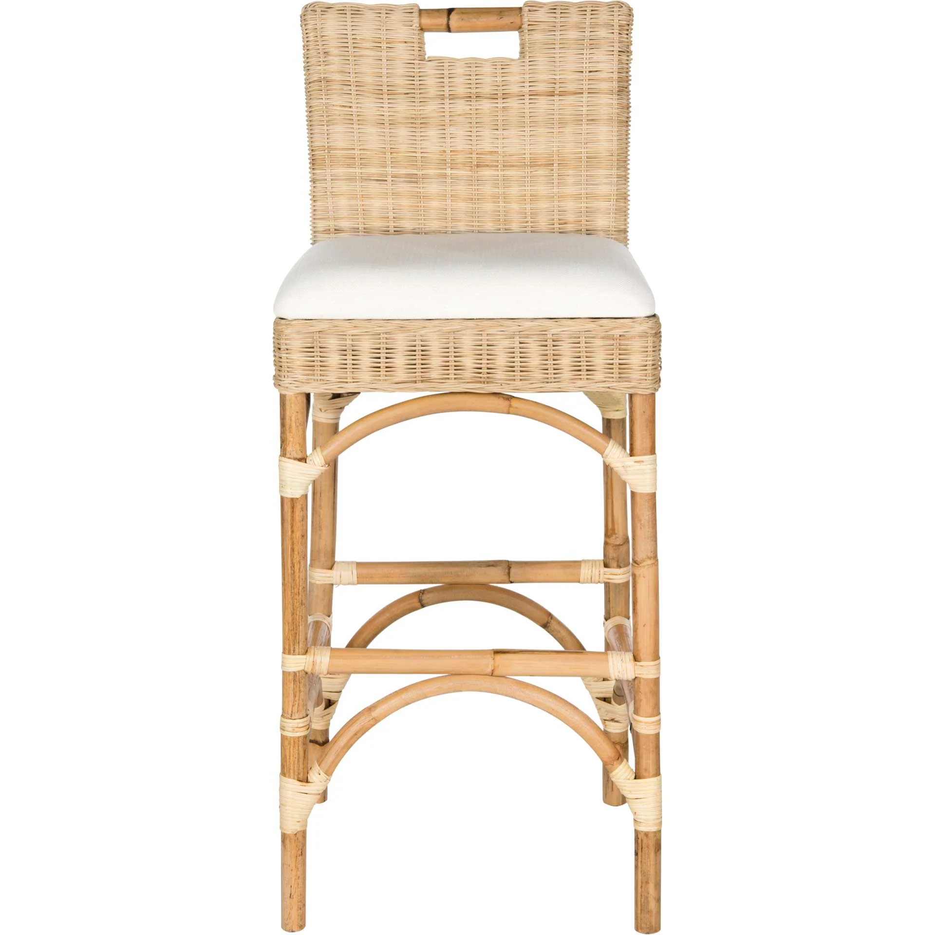 Freda Bar Stool Natural/Eggshell - Image 2