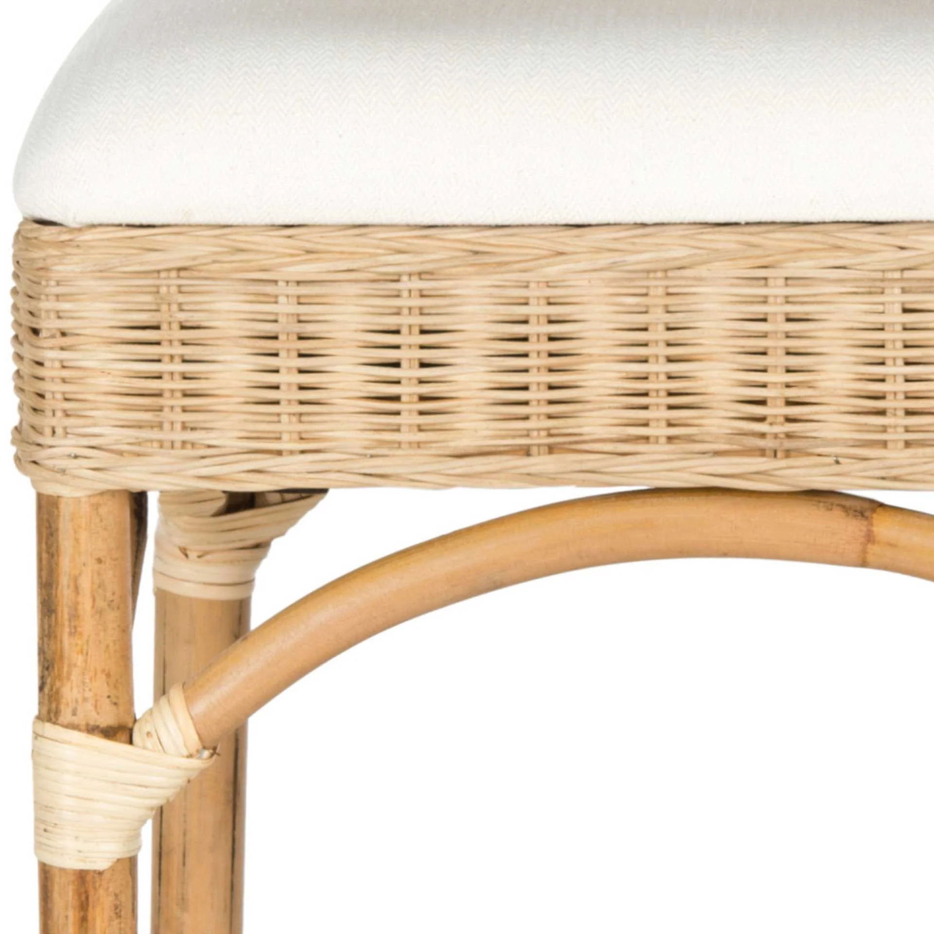 Freda Bar Stool Natural/Eggshell - Image 4