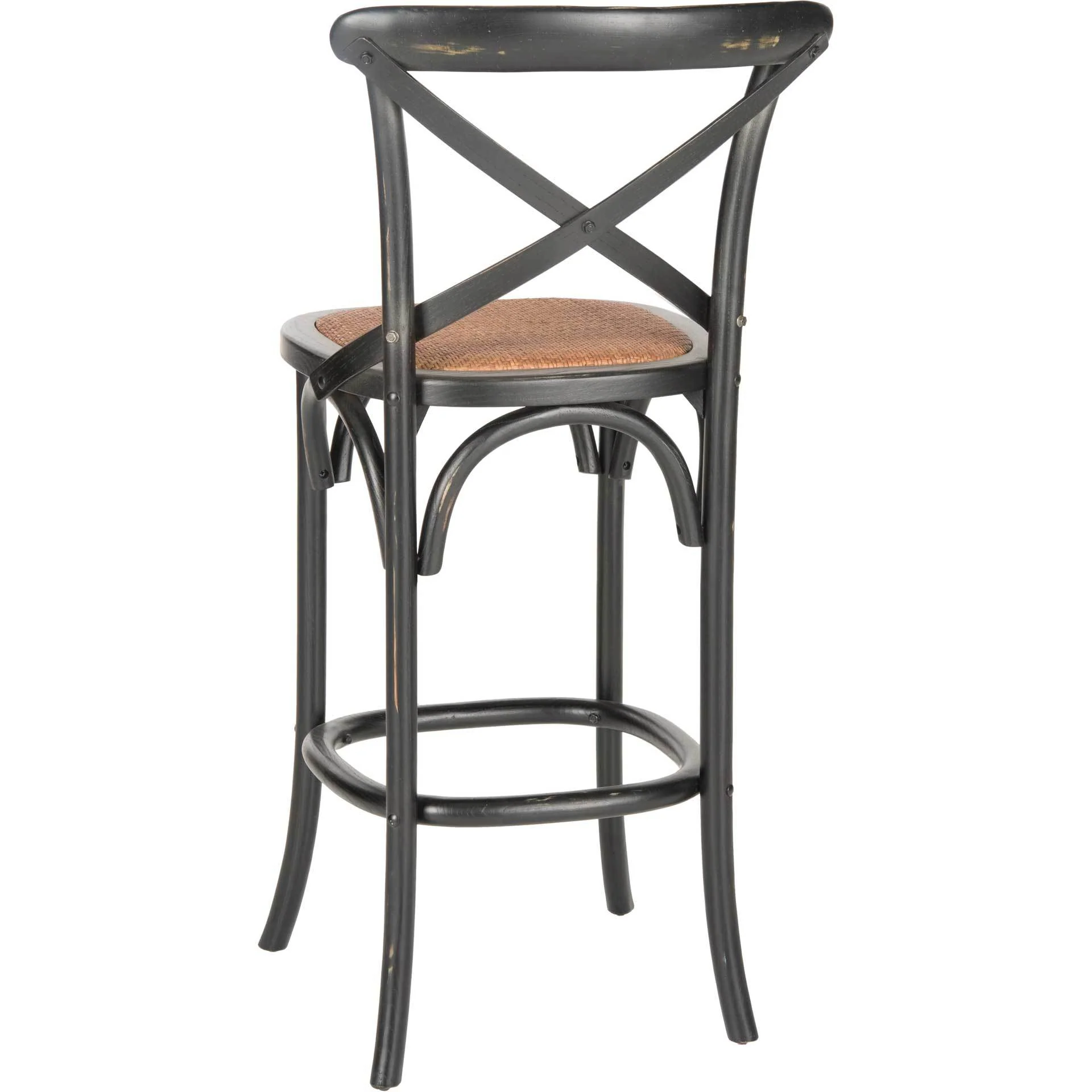 Frederick X Back Bar Stool Distressed Hickory/Medium Brown - Image 3