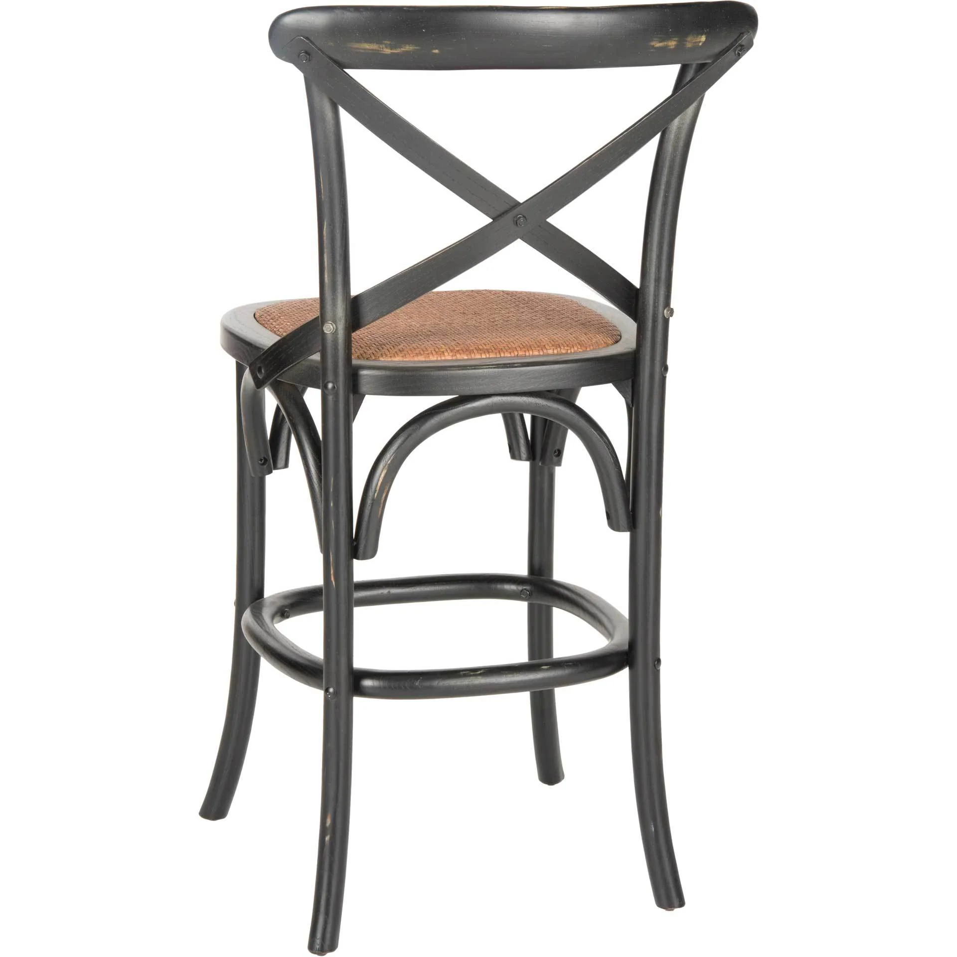Frederick X Back Bar Stool Distressed Hickory/Medium Brown - Image 7