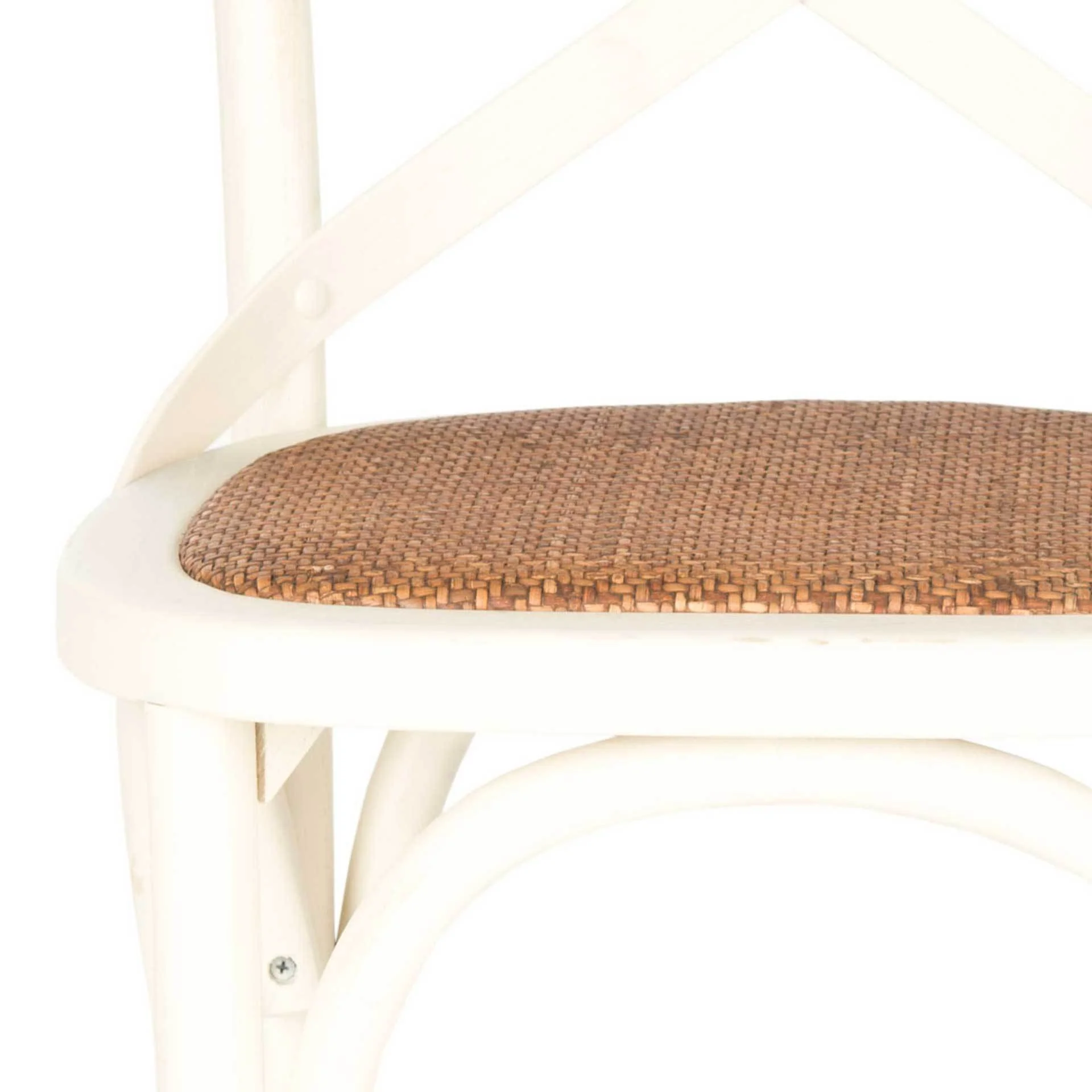 Frederick X Back Bar Stool Distressed Ivory/Medium Brown - Image 8