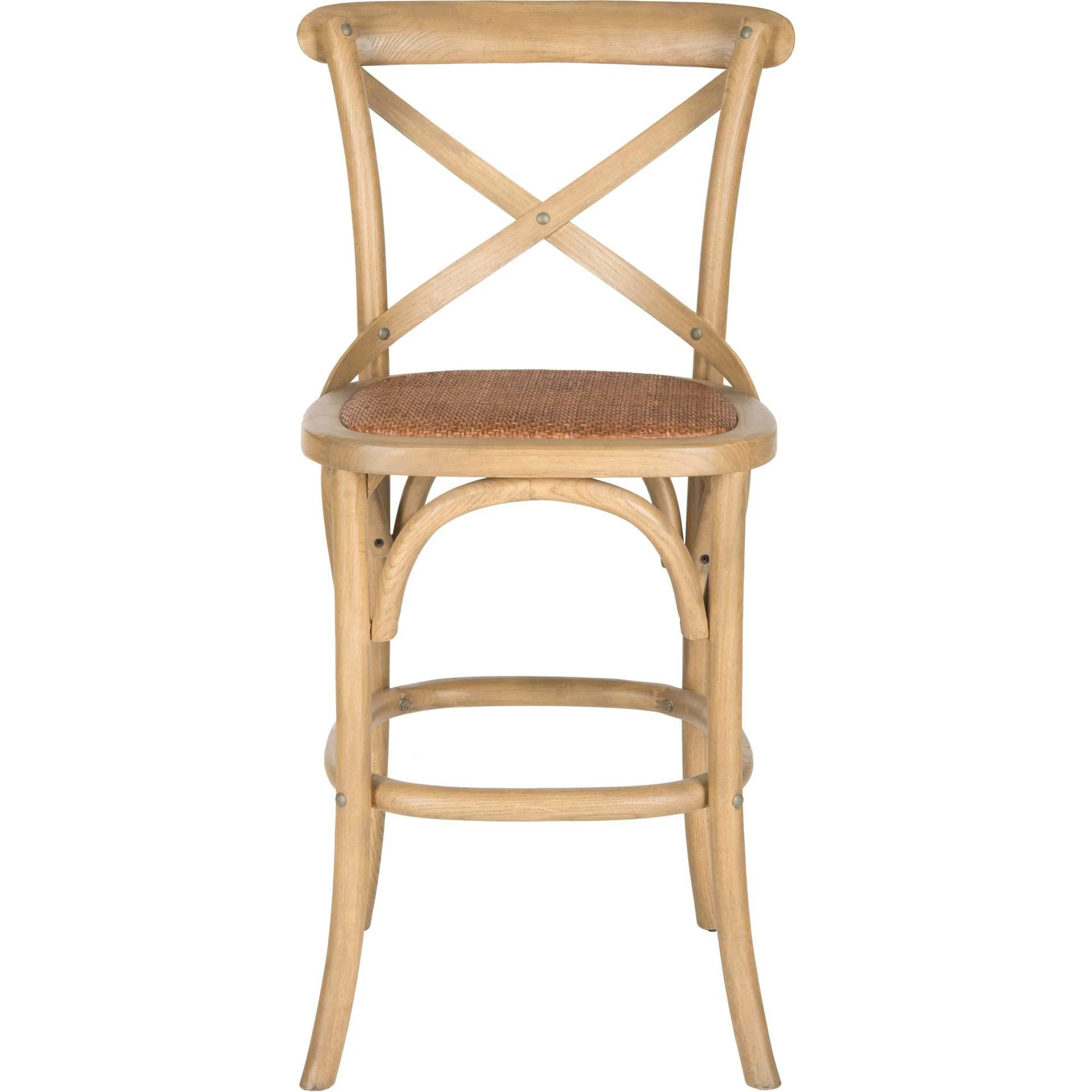 Frederick X Back Bar Stool Weathered Oak/Medium Brown - Image 7