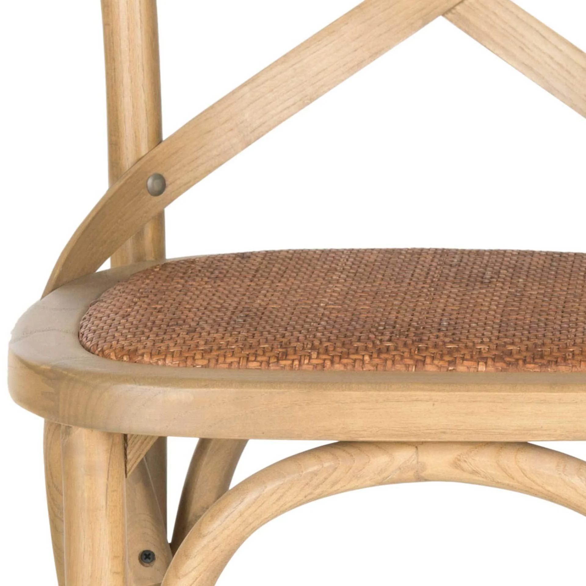 Frederick X Back Bar Stool Weathered Oak/Medium Brown - Image 9