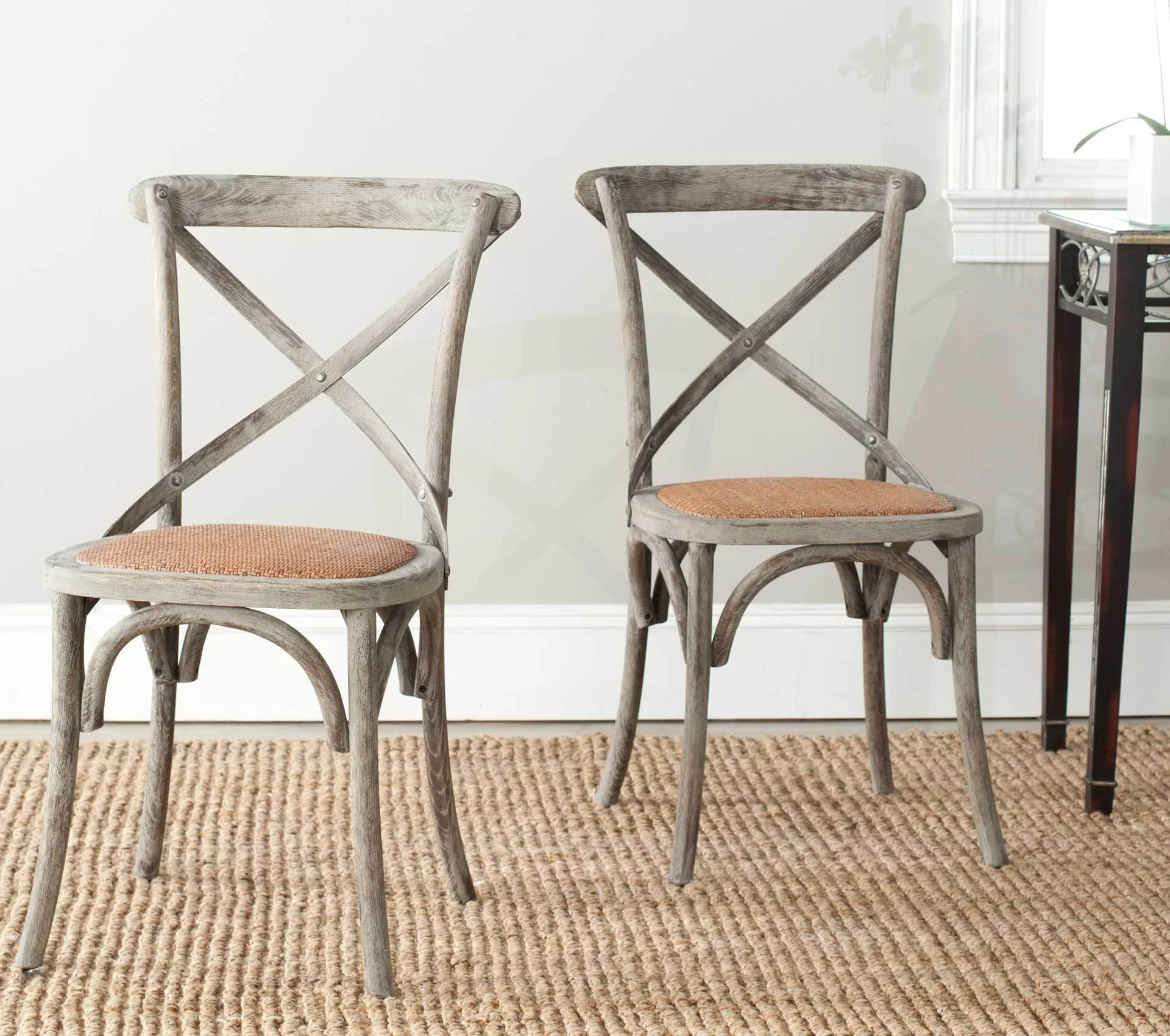 Frederick X Back Farmhouse Chair Distressed Colonial Walnut (Set of 2) - Image 10