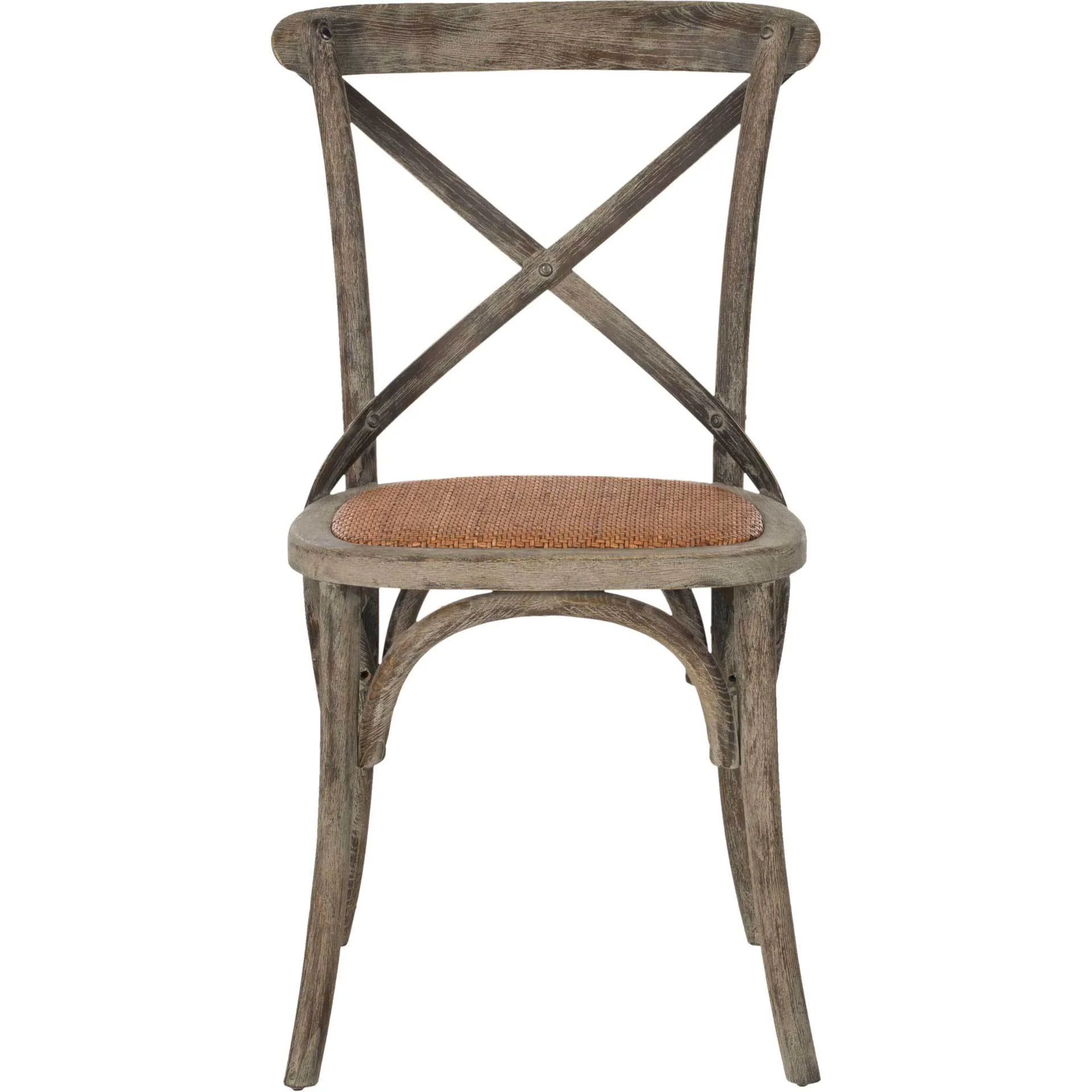 Frederick X Back Farmhouse Chair Distressed Colonial Walnut (Set of 2) - Image 3