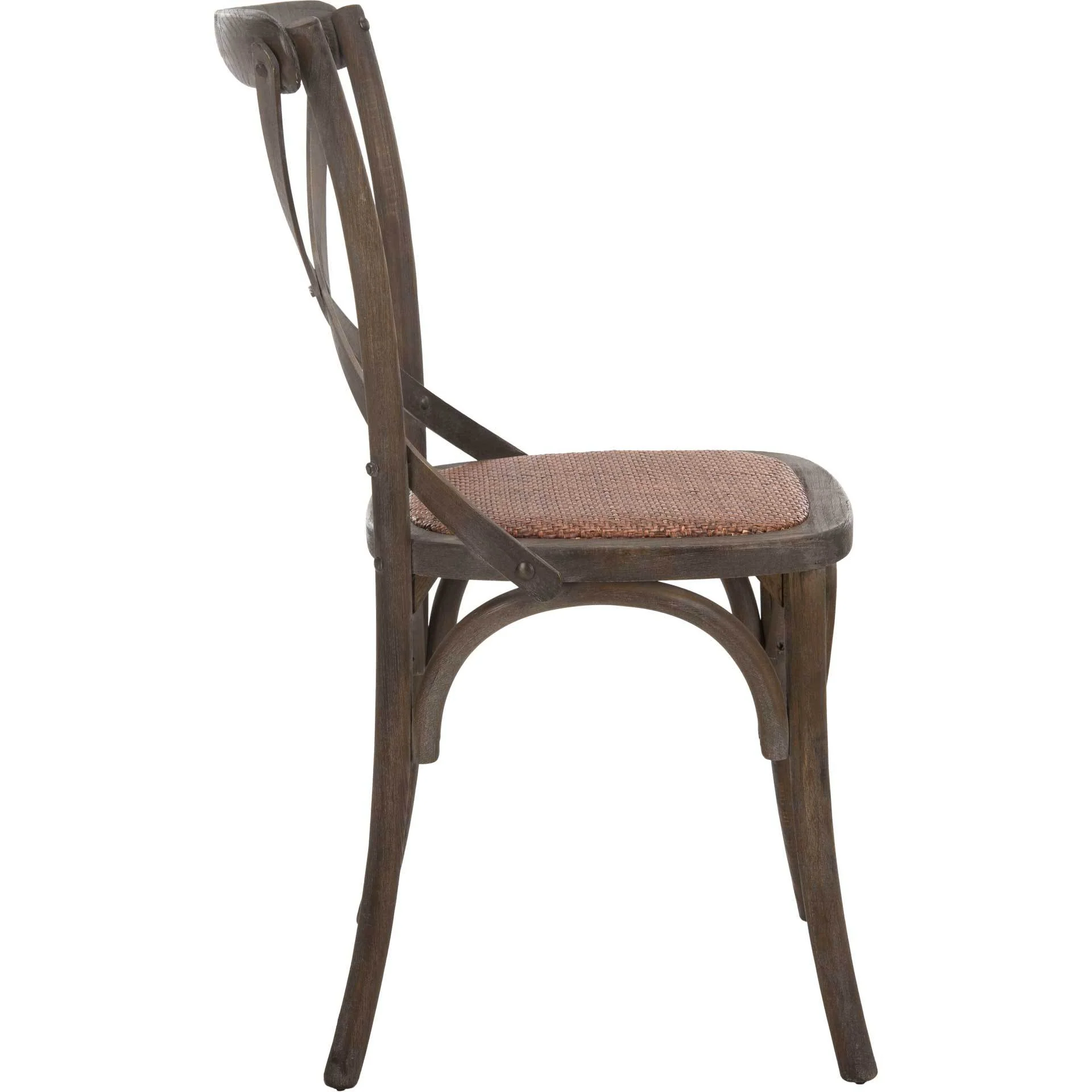 Frederick X Back Farmhouse Chair Distressed Colonial Walnut (Set of 2) - Image 4