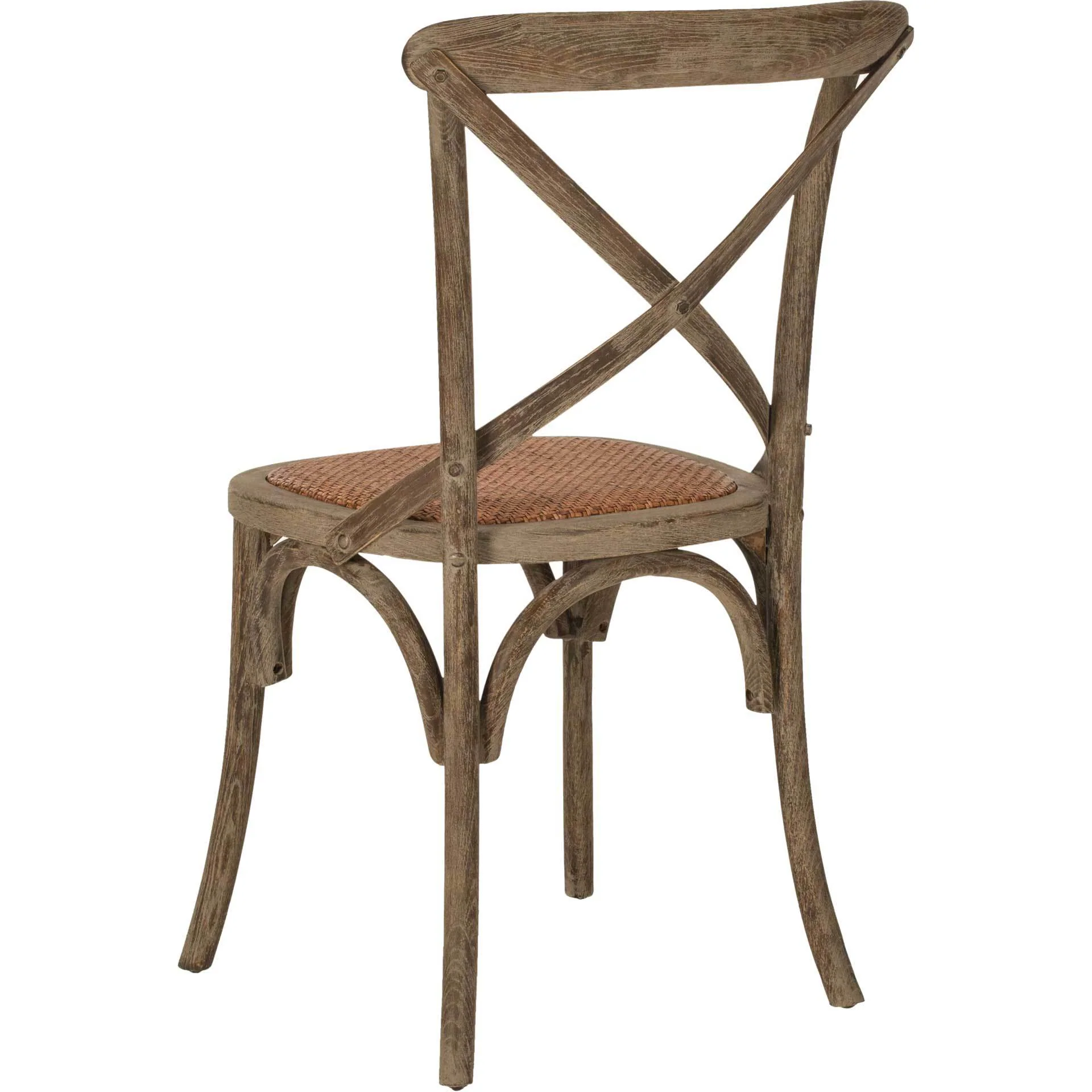 Frederick X Back Farmhouse Chair Distressed Colonial Walnut (Set of 2) - Image 6