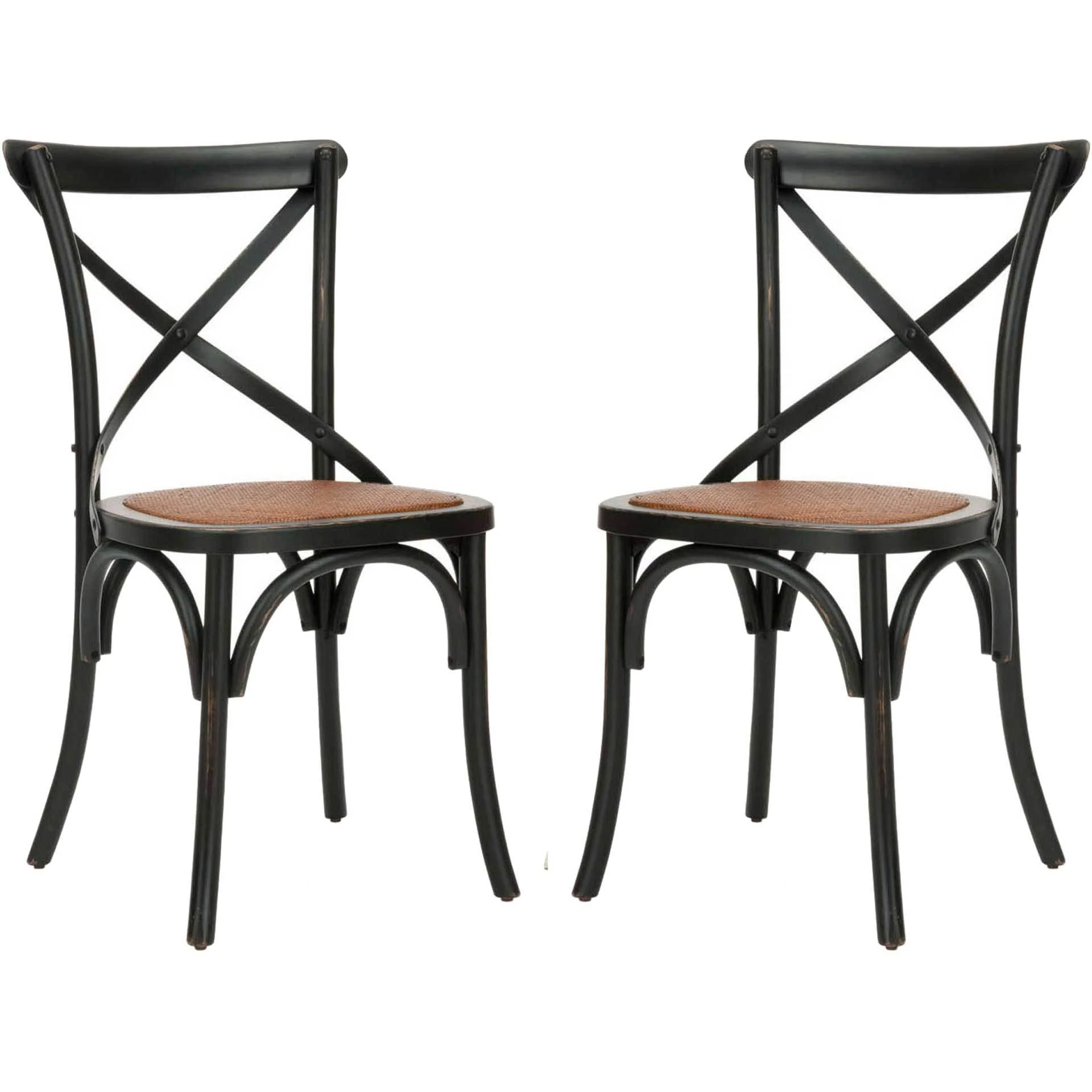 Frederick X Back Farmhouse Chair Distressed Hickory (Set of 2) - Image 2