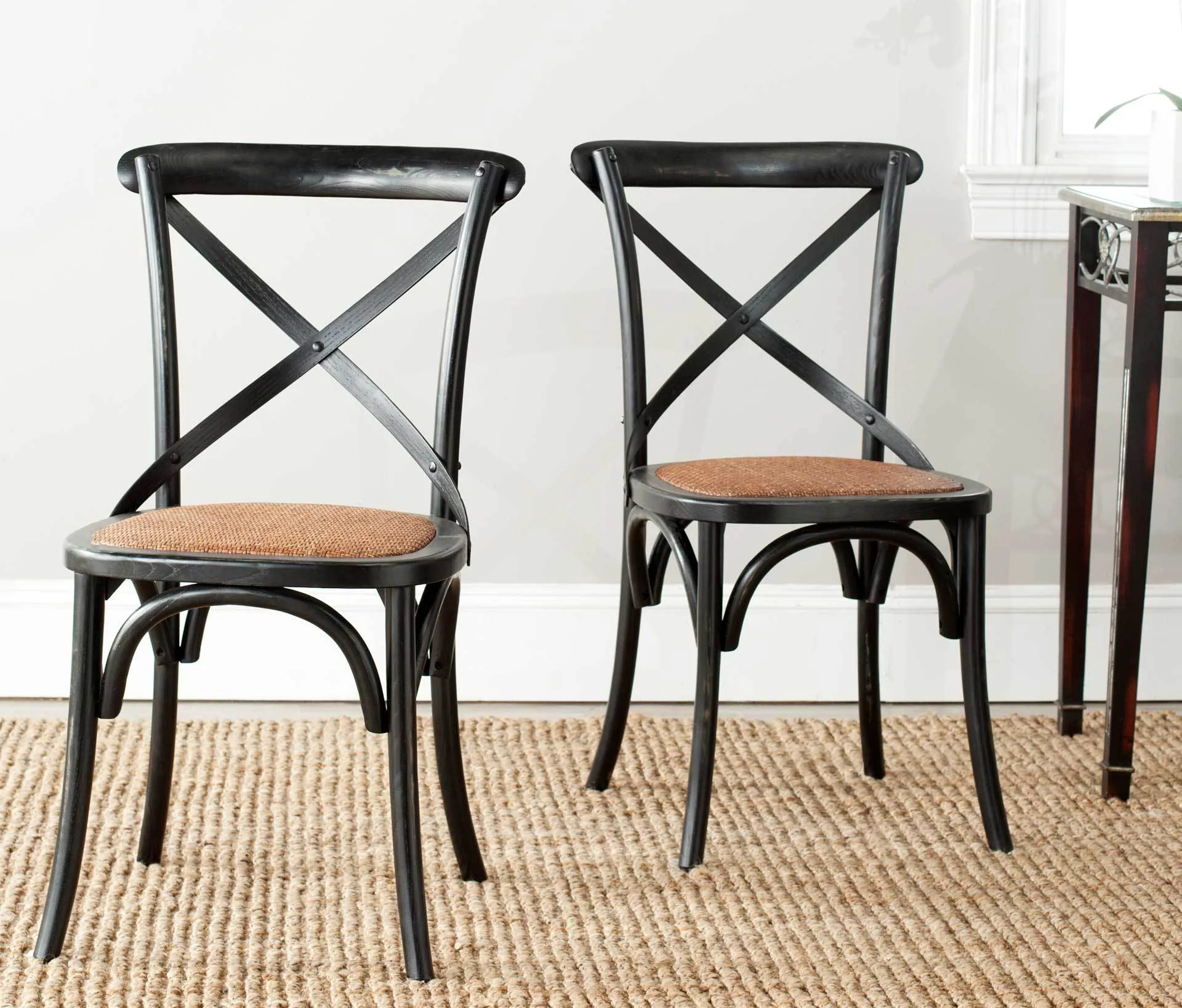 Frederick X Back Farmhouse Chair Distressed Hickory (Set of 2) - Image 6