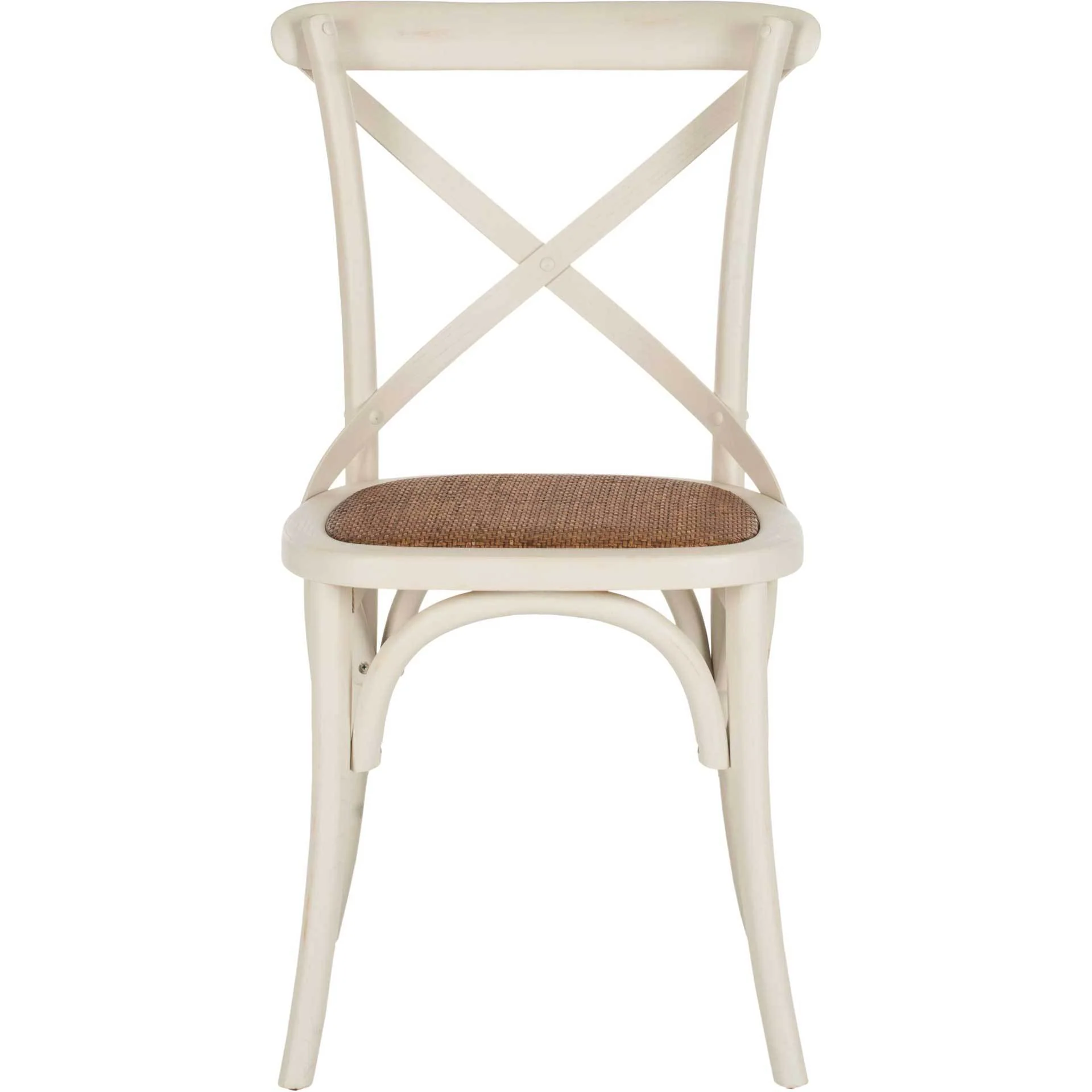 Frederick X Back Farmhouse Chair Distressed Ivory (Set of 2) - Image 3