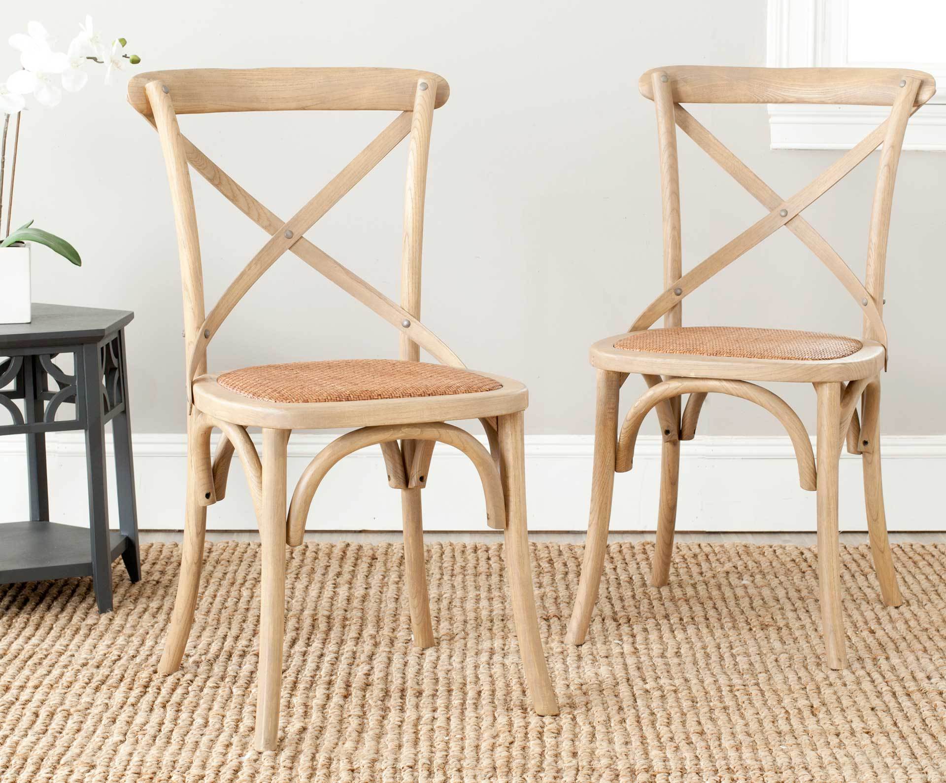 Frederick X Back Farmhouse Chair Weathered Oak (Set of 2) - Image 10