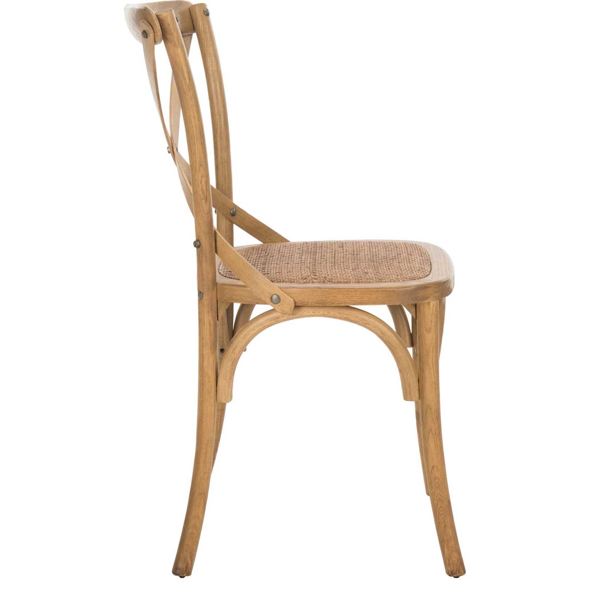 Frederick X Back Farmhouse Chair Weathered Oak (Set of 2) - Image 3
