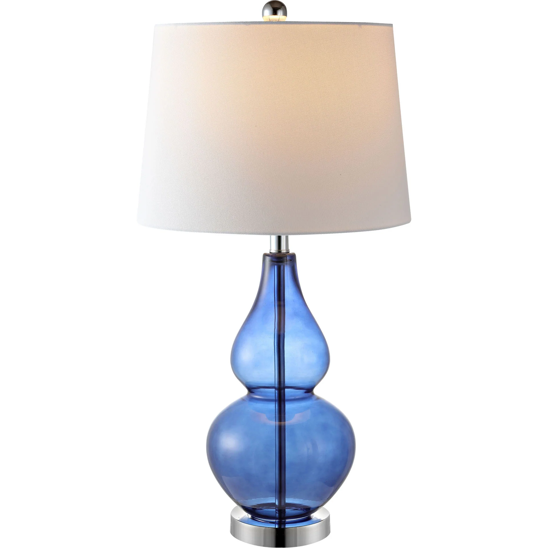 Fredio Table Lamps Blue/Chrome (Set of 2) - Image 2