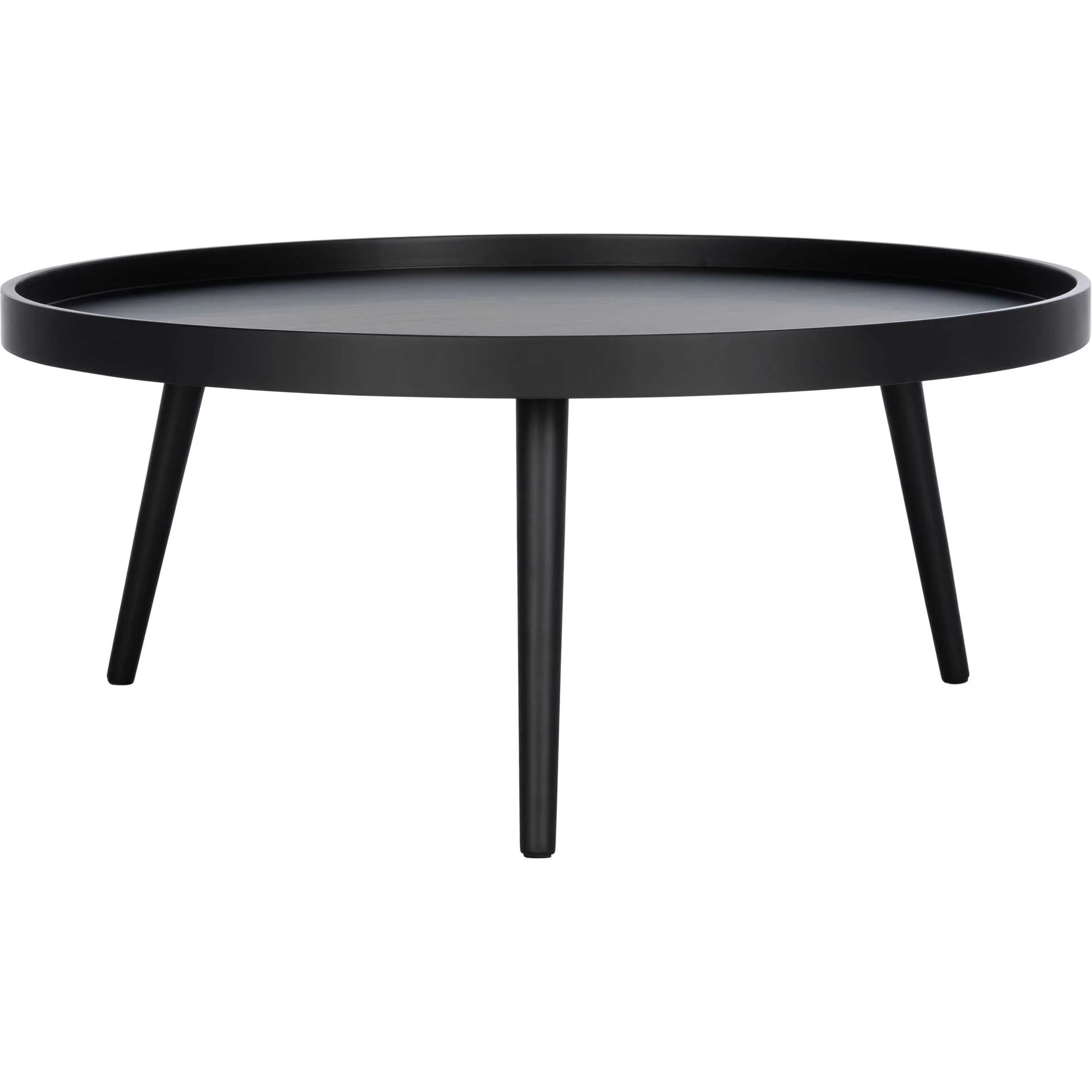 Freya Round Tray Top Coffee Table Black - Image 2
