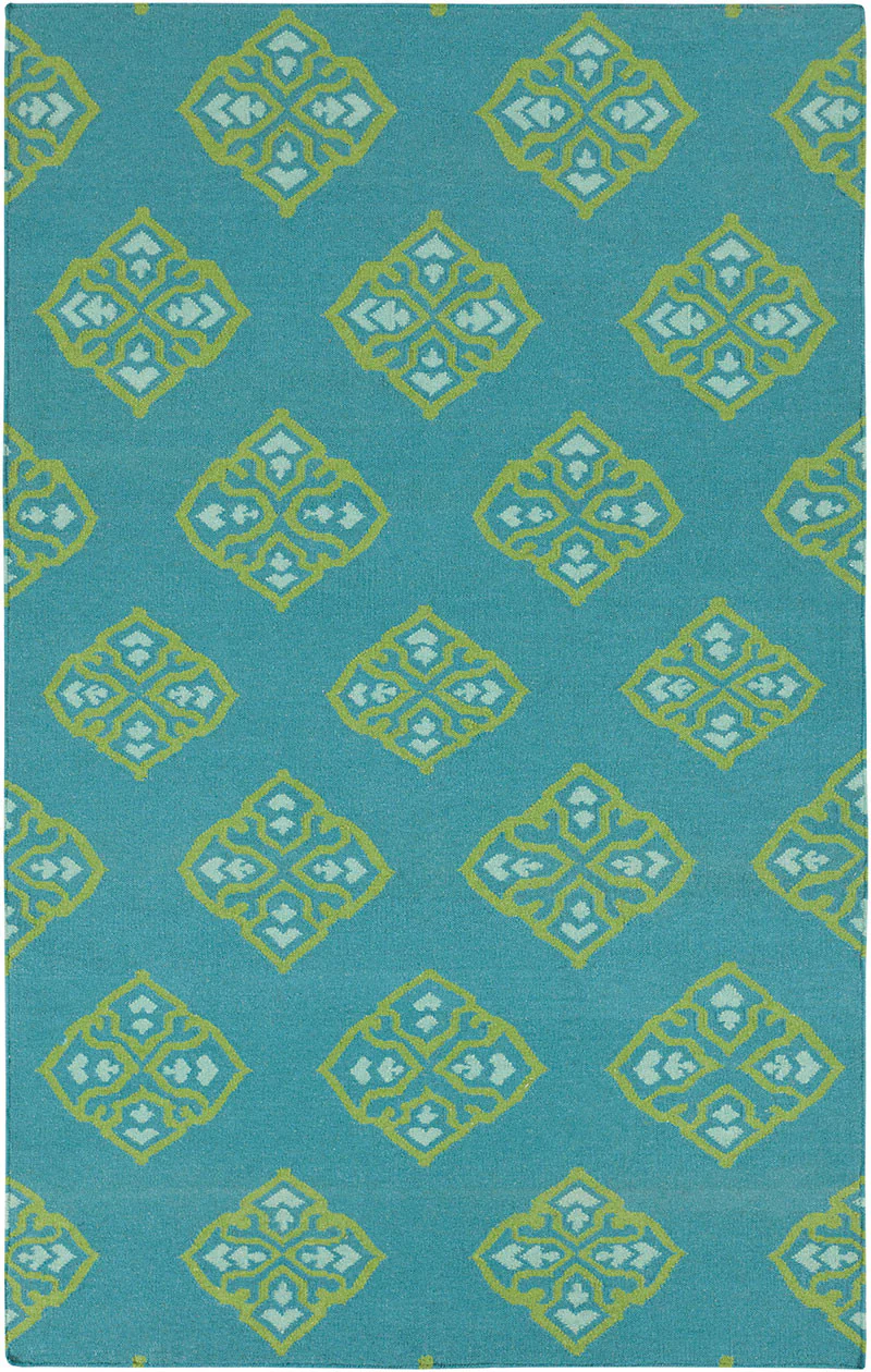 Frontier Ancient Teal/Lime Area Rug - Image 2