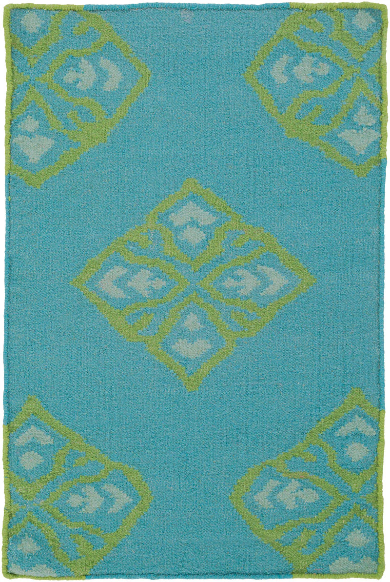 Frontier Ancient Teal/Lime Area Rug - Image 3