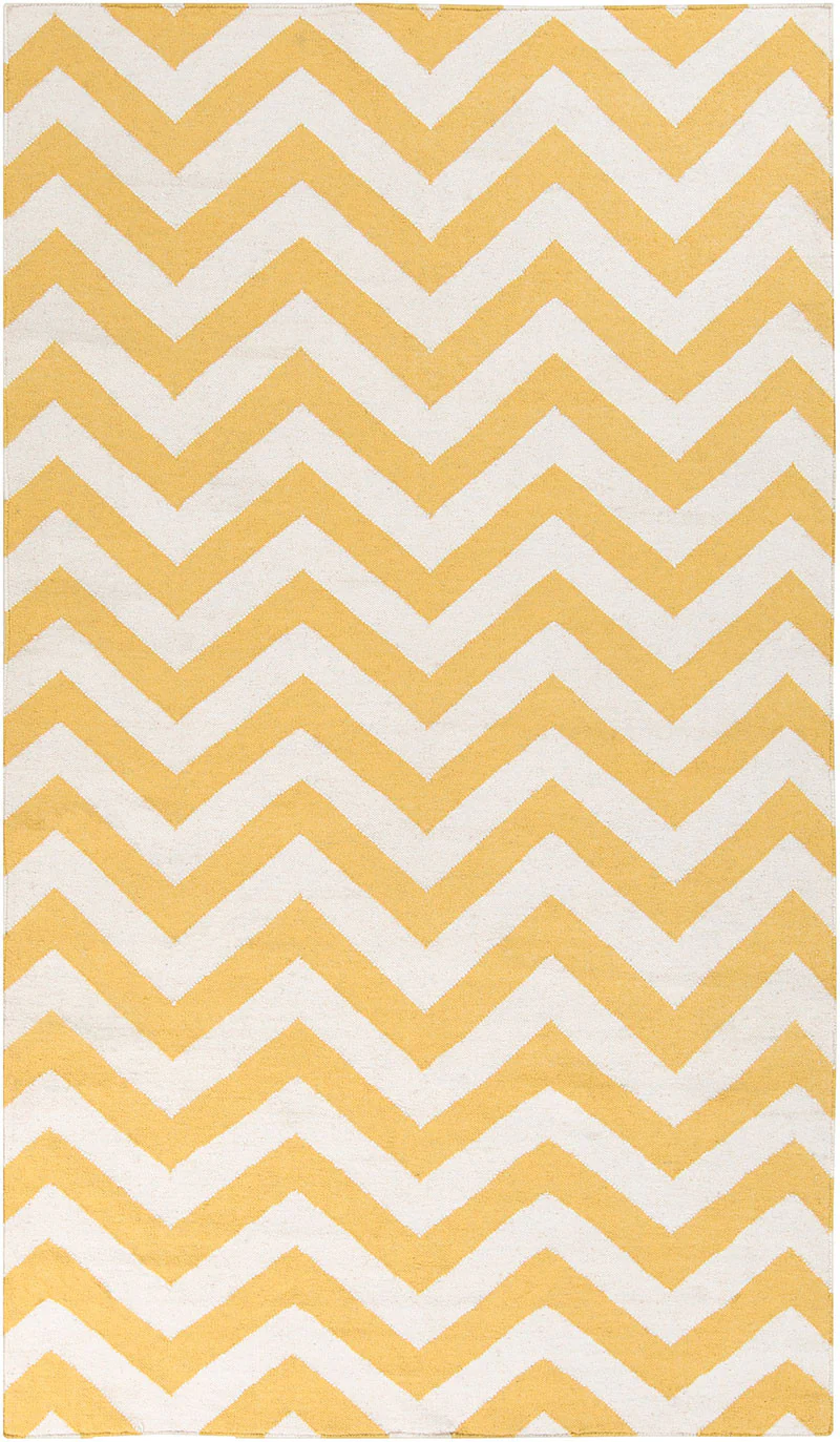 Frontier Chevron Gold/Ivory Area Rug - Image 2