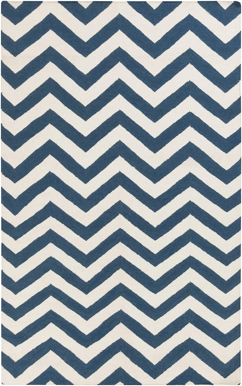 Frontier Chevron Navy/Ivory Area Rug - Image 2