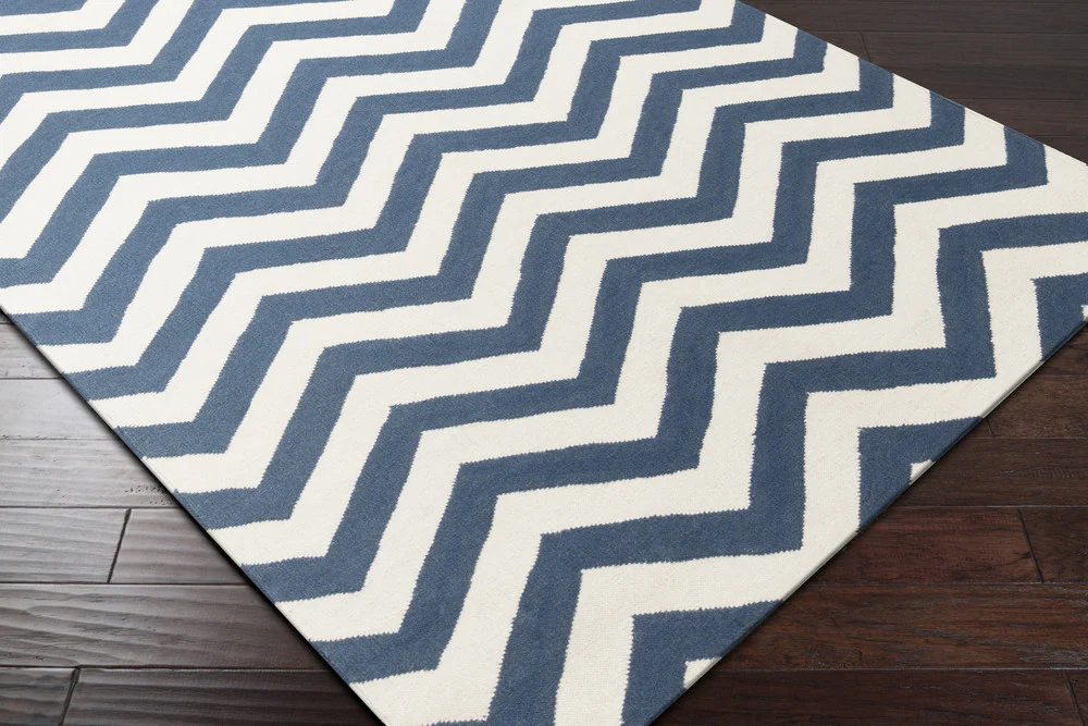 Frontier Chevron Navy/Ivory Area Rug - Image 3