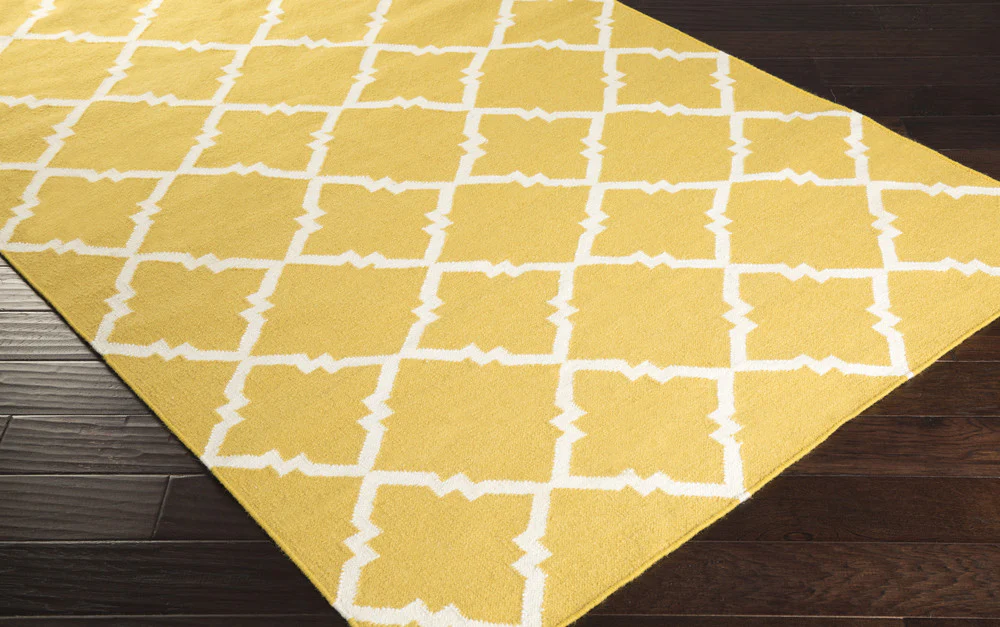 Frontier Diamond Gold/Ivory Area Rug - Image 3