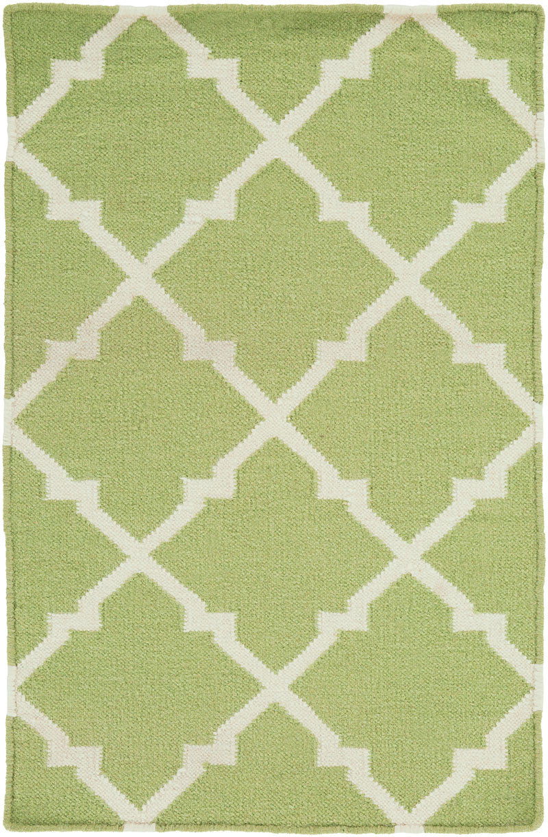 Frontier Diamond Lime/Ivory Area Rug - Image 3