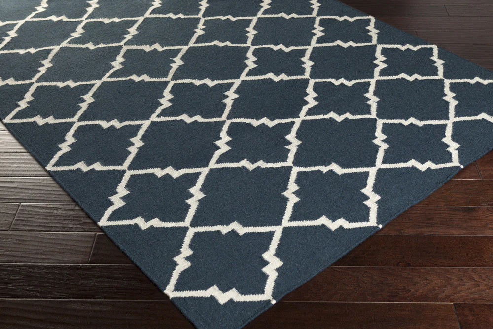 Frontier Diamond Navy/Ivory Area Rug - Image 3
